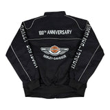 Harley Davidson 100 Year Anniversary 2003 Black Racing Jacket (L-XL)