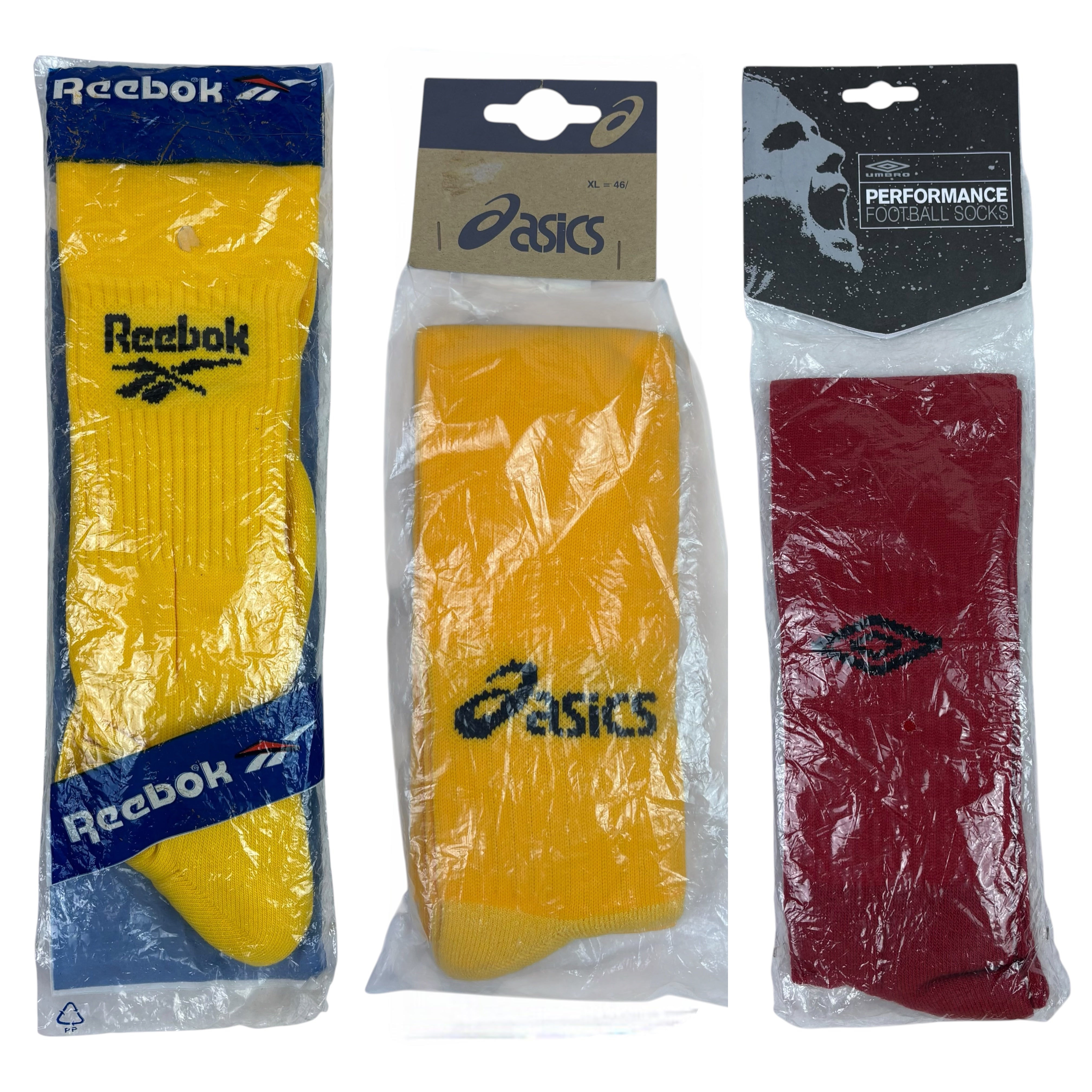 3x Sets of Retro Football Socks (L-XL)