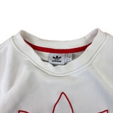 Adidas White Trefoil Sweater (Women’s S)
