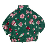 Vintage Green Winter Pattern Fleece (Women’s L)