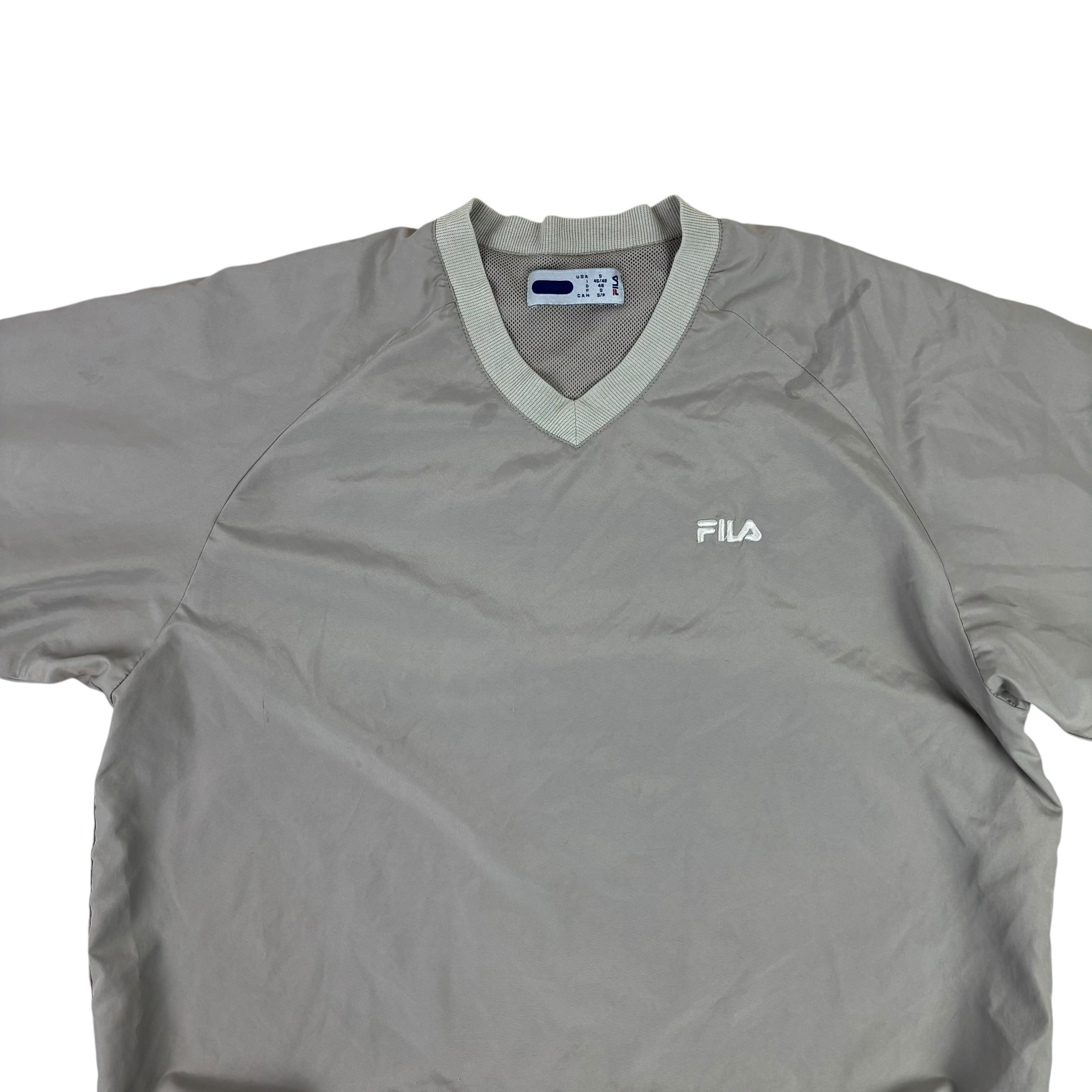 FILA Grey Y2K Pull-Over Windbreaker (S)