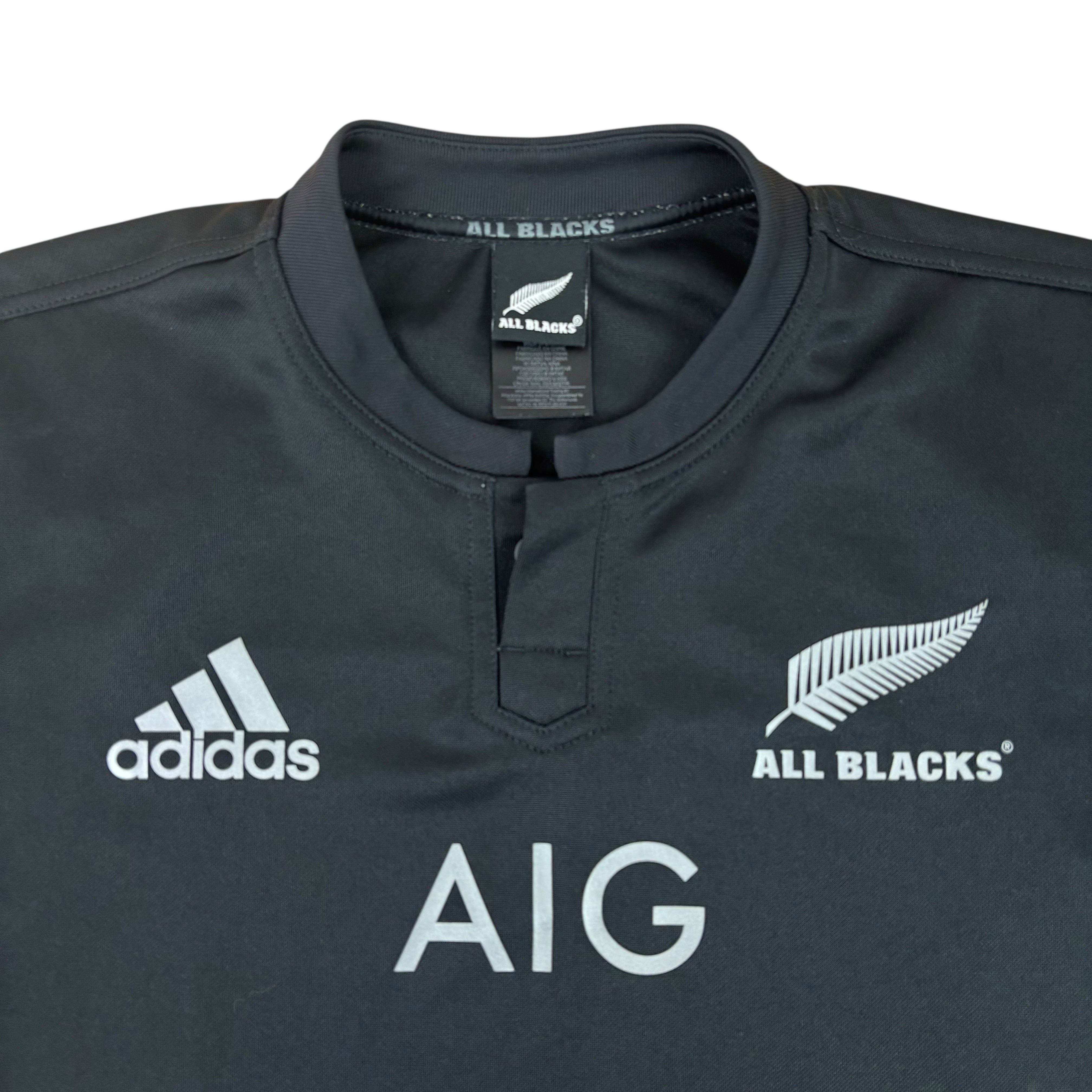 Adidas New Zealand All Blacks Rugby 2015/16 Home Jersey (S)