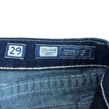 MissMe Y2K Distressed Boot-Cut Jeans (29”)