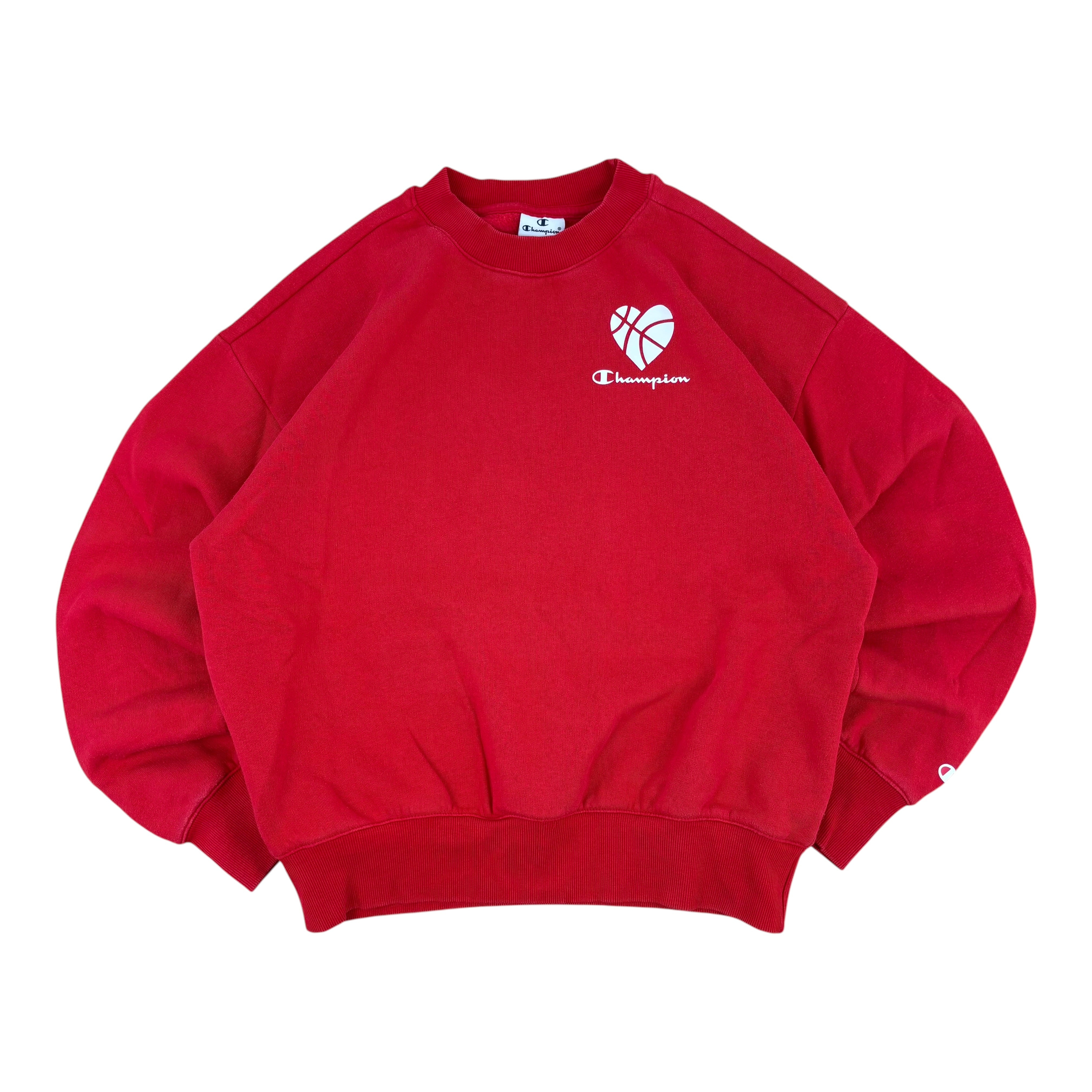 Champion Myla Love Basketball Red Cropped Sweater (Women’s S)