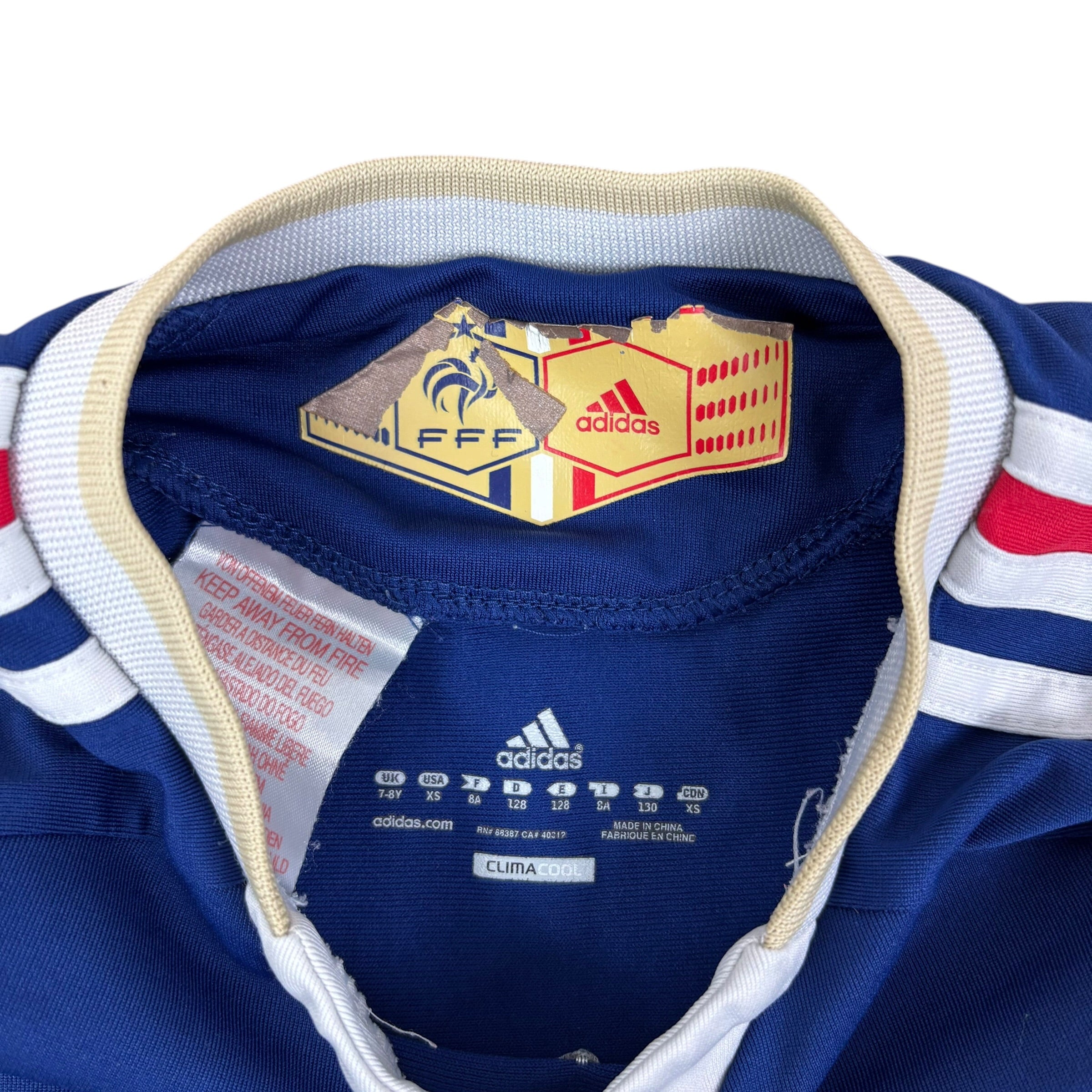 Adidas France National Team 2009/10 Home Jersey (7-8yrs)