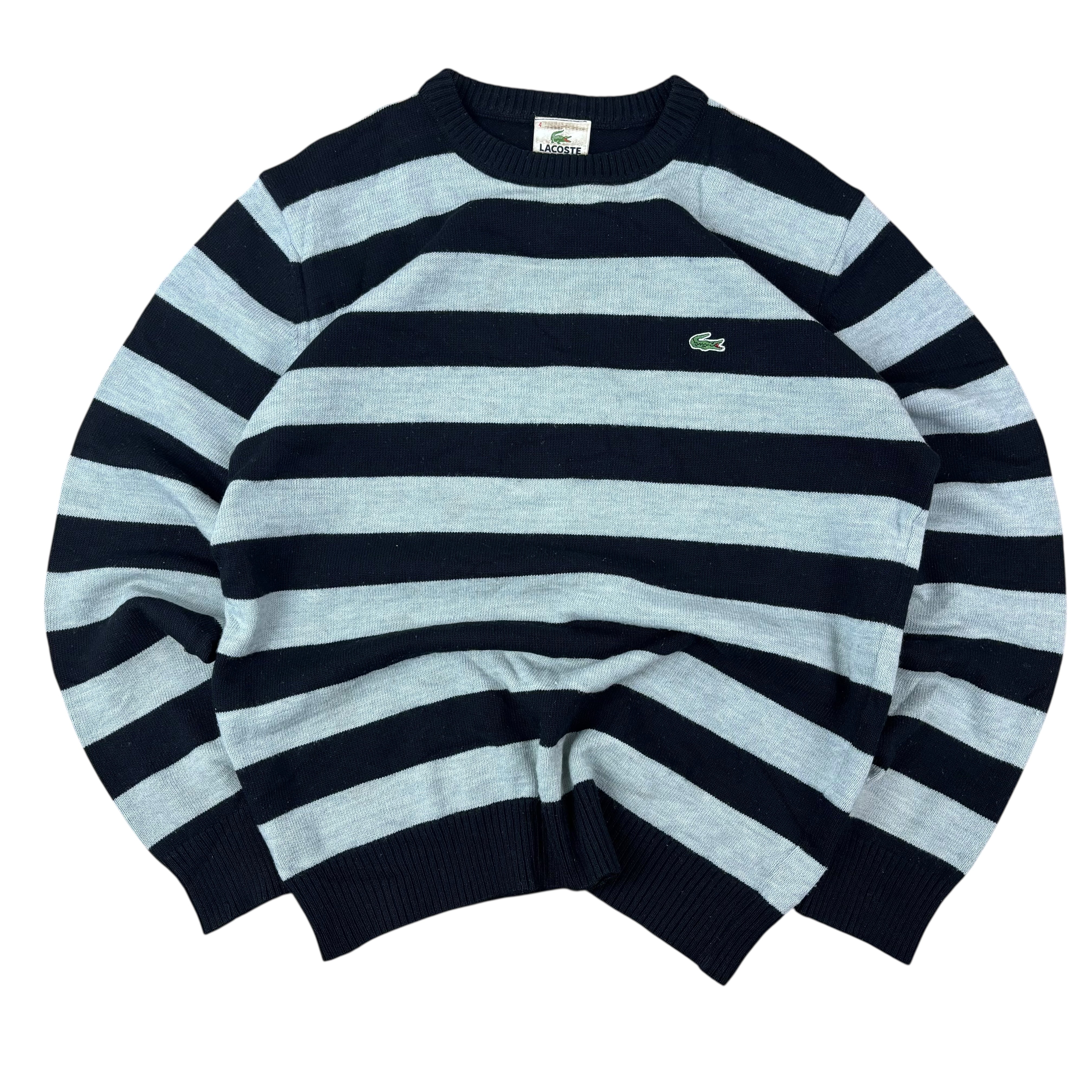 Lacoste Vintage Striped Knitted Sweater (S)