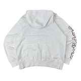 Adidas White Logo Graphic Hoodie (M)
