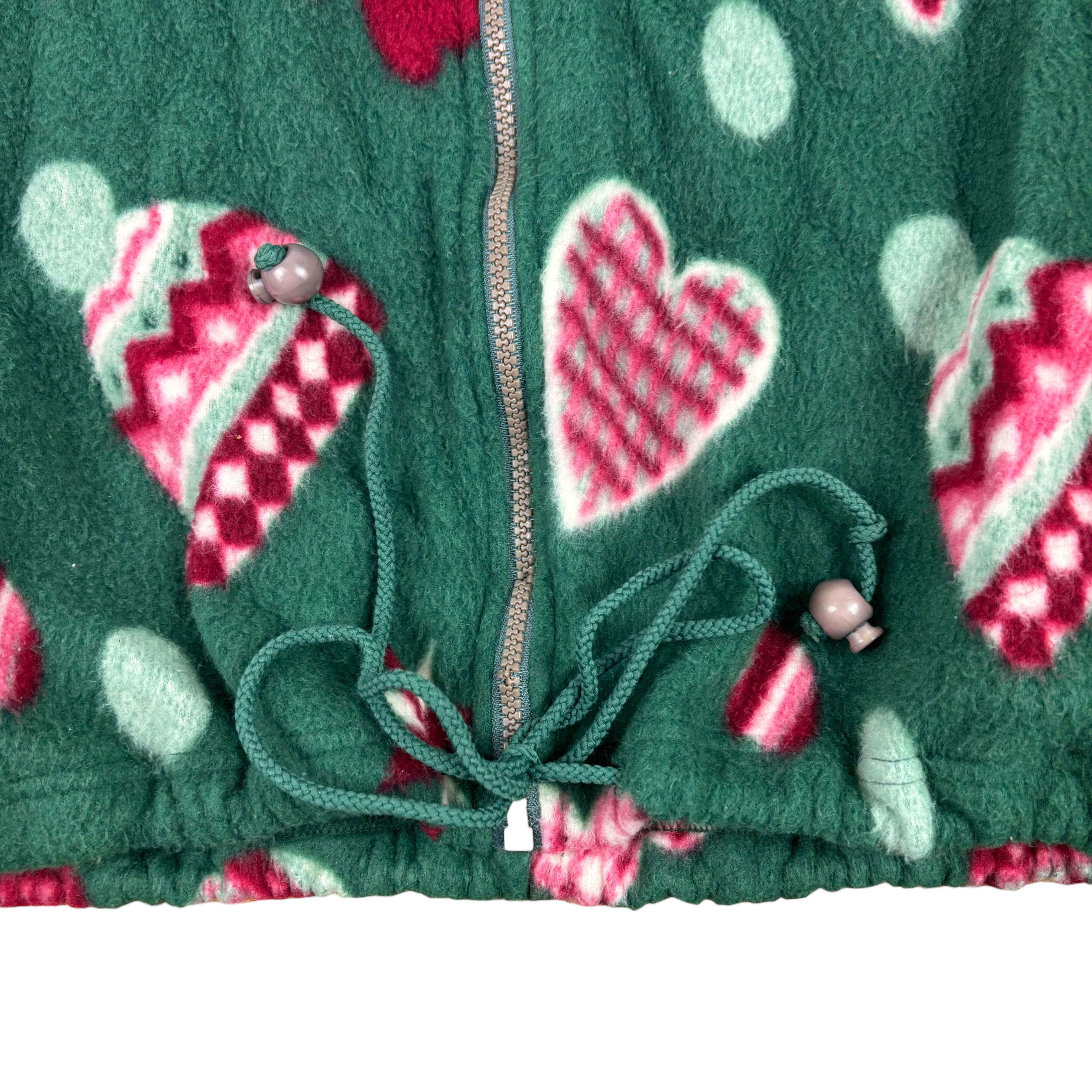 Vintage Green Winter Pattern Fleece (Women’s L)