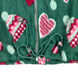 Vintage Green Winter Pattern Fleece (Women’s L)