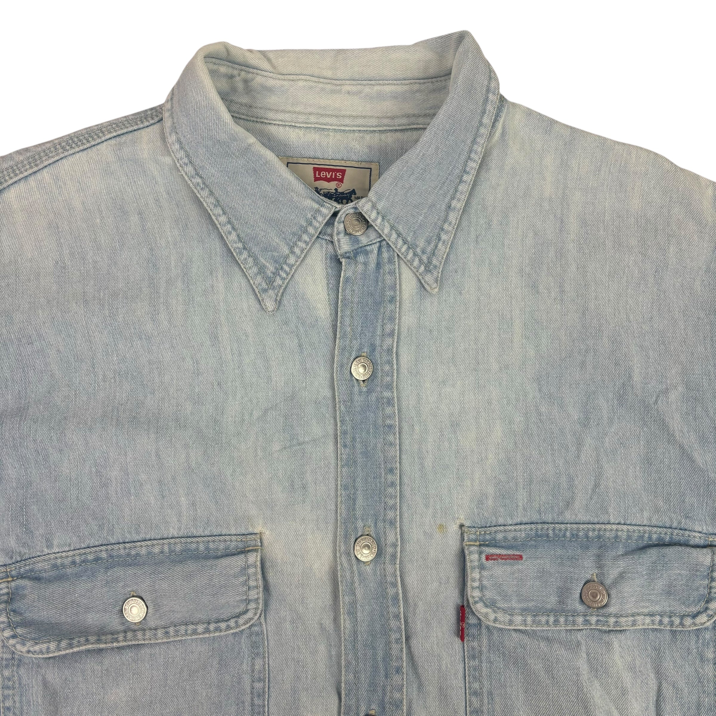 Levi’s Red-Tab Vintage Distressed Denim Shirt (L)