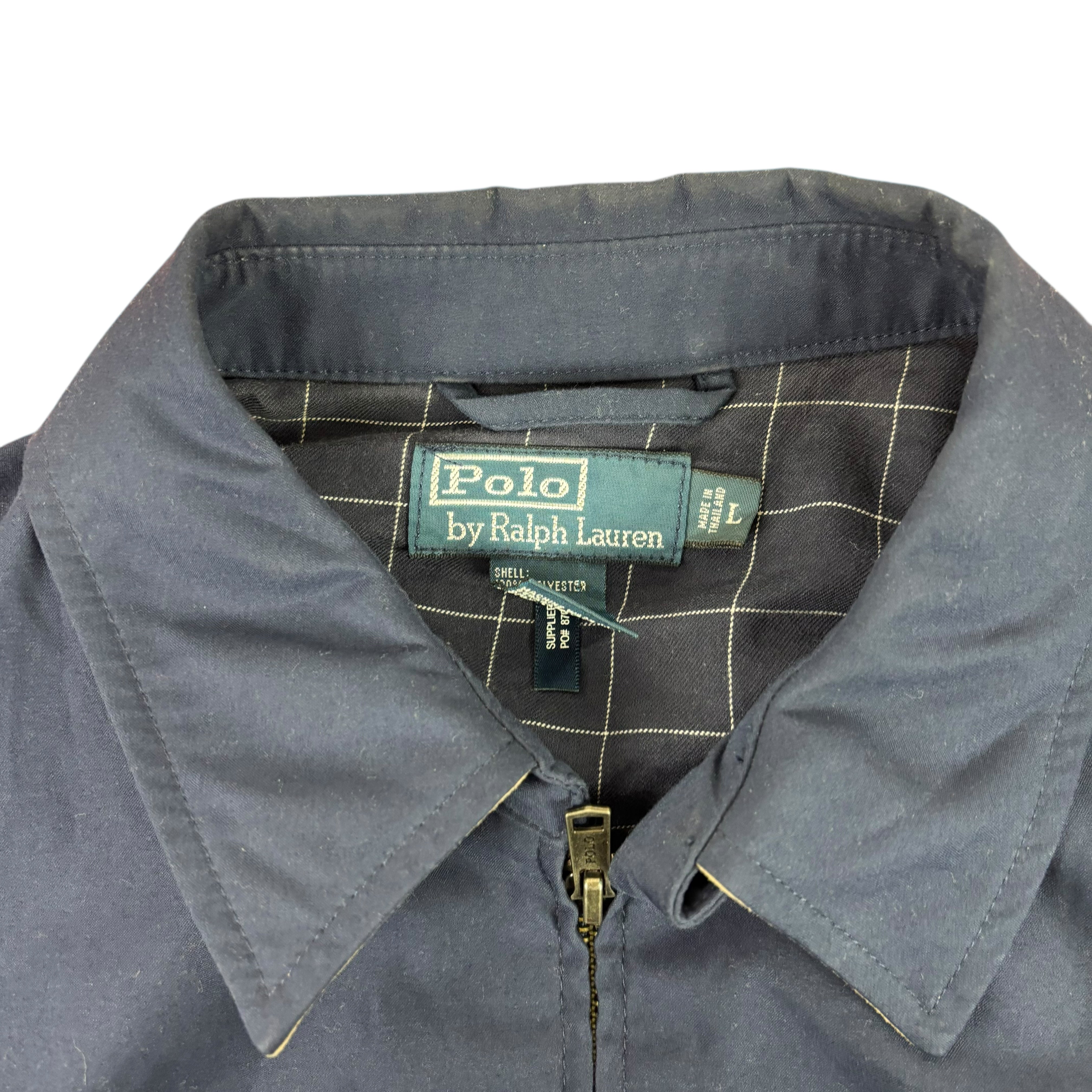 Polo Ralph Lauren Navy Bi-Swing Harrington Windbreaker (L)