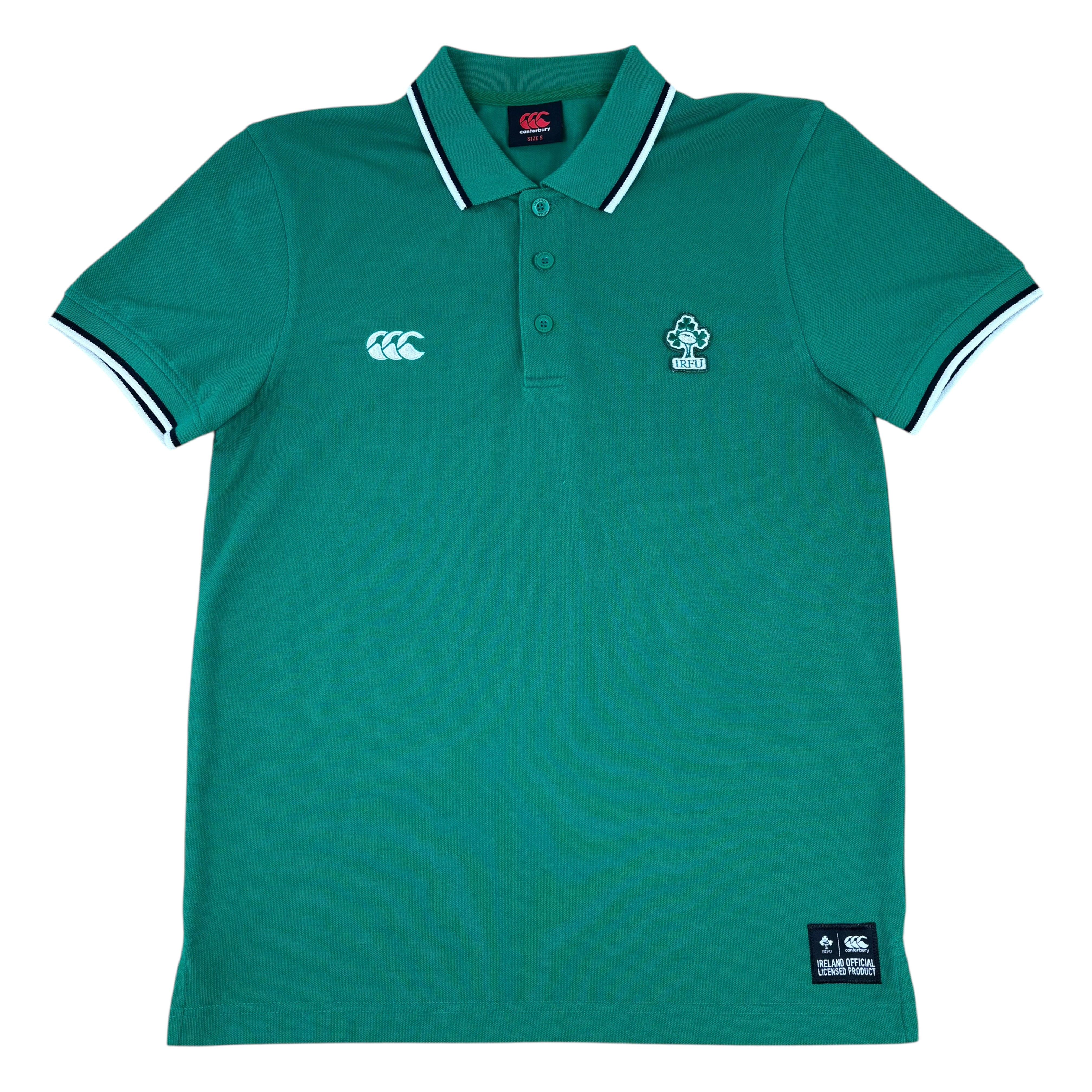 Canterbury IRFU Ireland Rugby 2014/16 Polo Shirt (S)