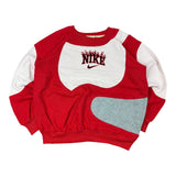 Nike Red Reworked Flame Logo Sweater (Women’s L)