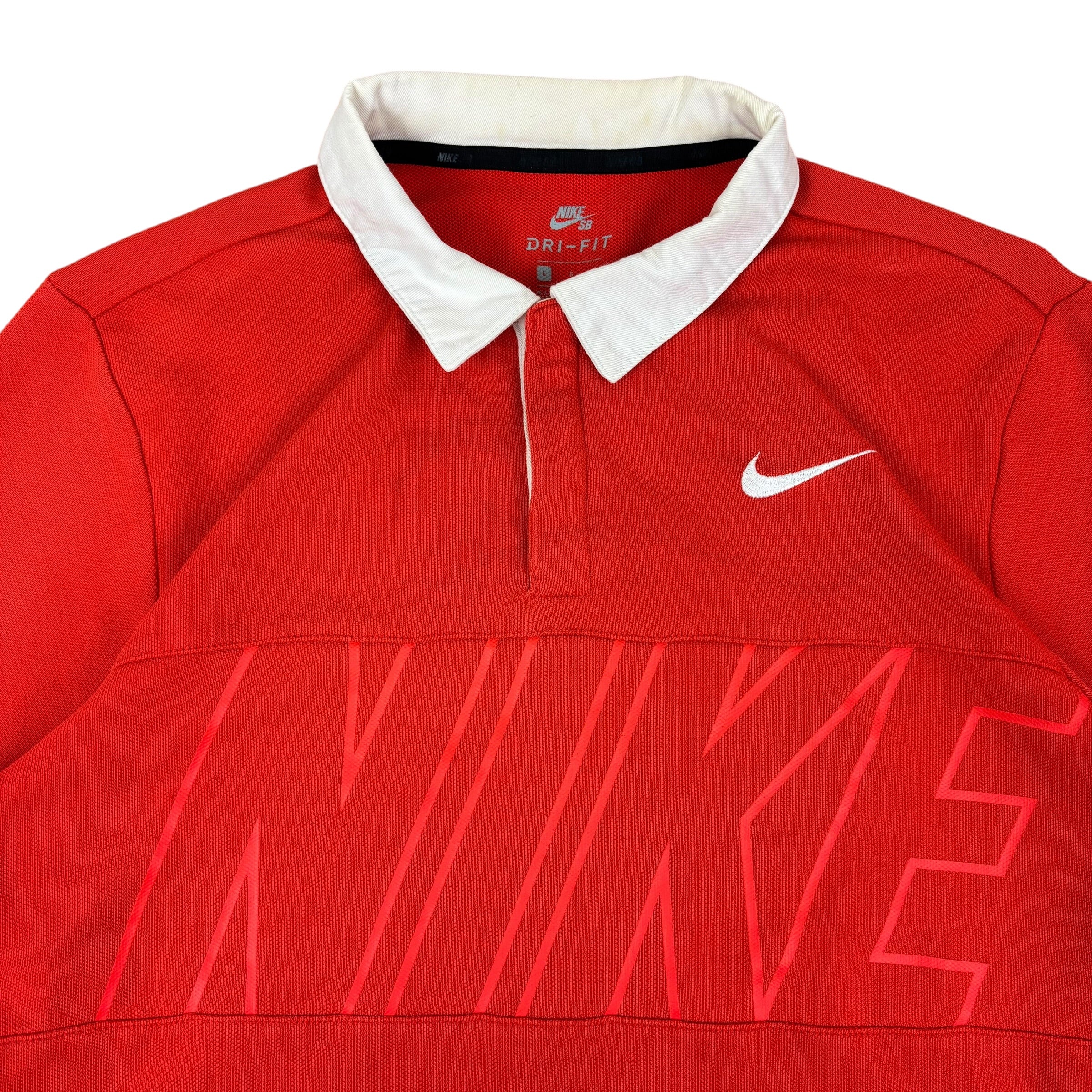 Nike SB Red LS Polo Shirt (L)