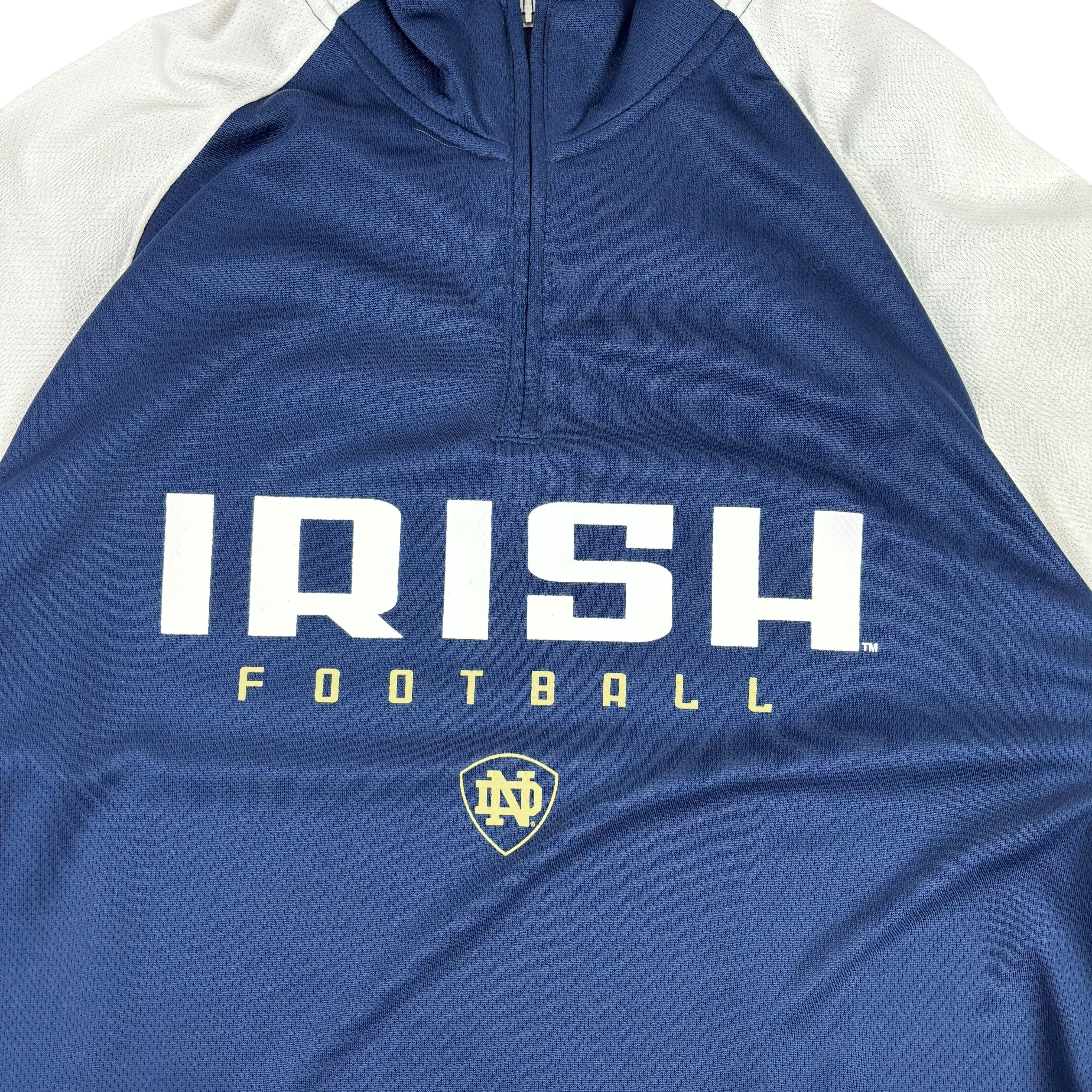Adidas Notre Dame Fighting Irish Q-Zip Track Jacket (M)