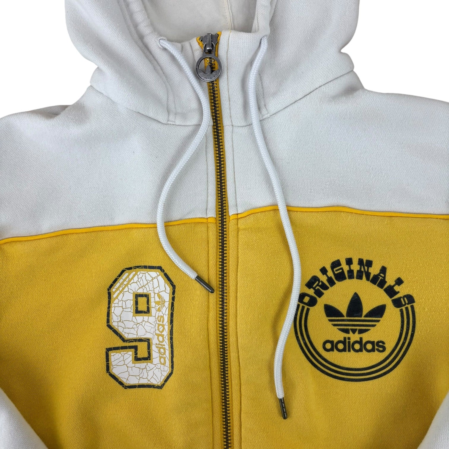 Adidas Originals Yellow No.9 Hoodie (XS)