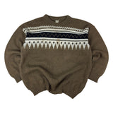 Malharia Vintage Brown Knitted Sweater (L)