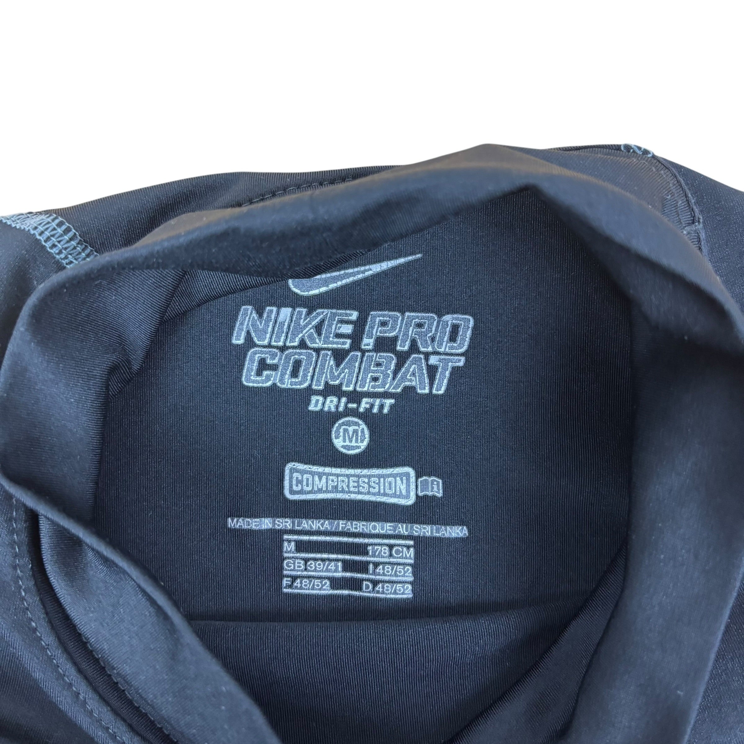 Nike Pro Combat Black Compression Dri-Fit LS Tee (M)