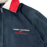 Tommy Hilfiger Sailing Gear 90s Denim Flag Quilted Jacket (XL)