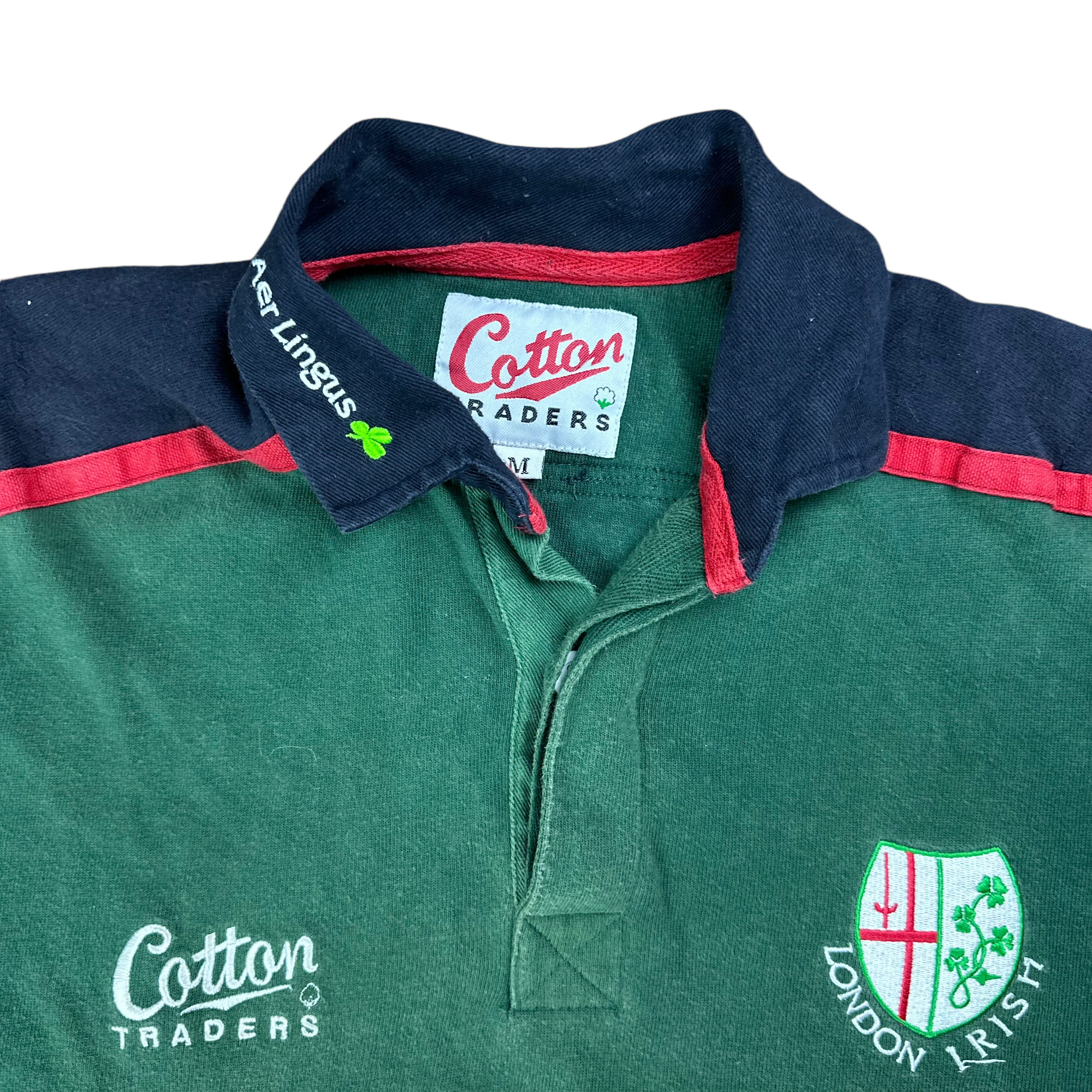 Cotton Traders London-Irish Rugby 1999/01 Home Jersey (M)