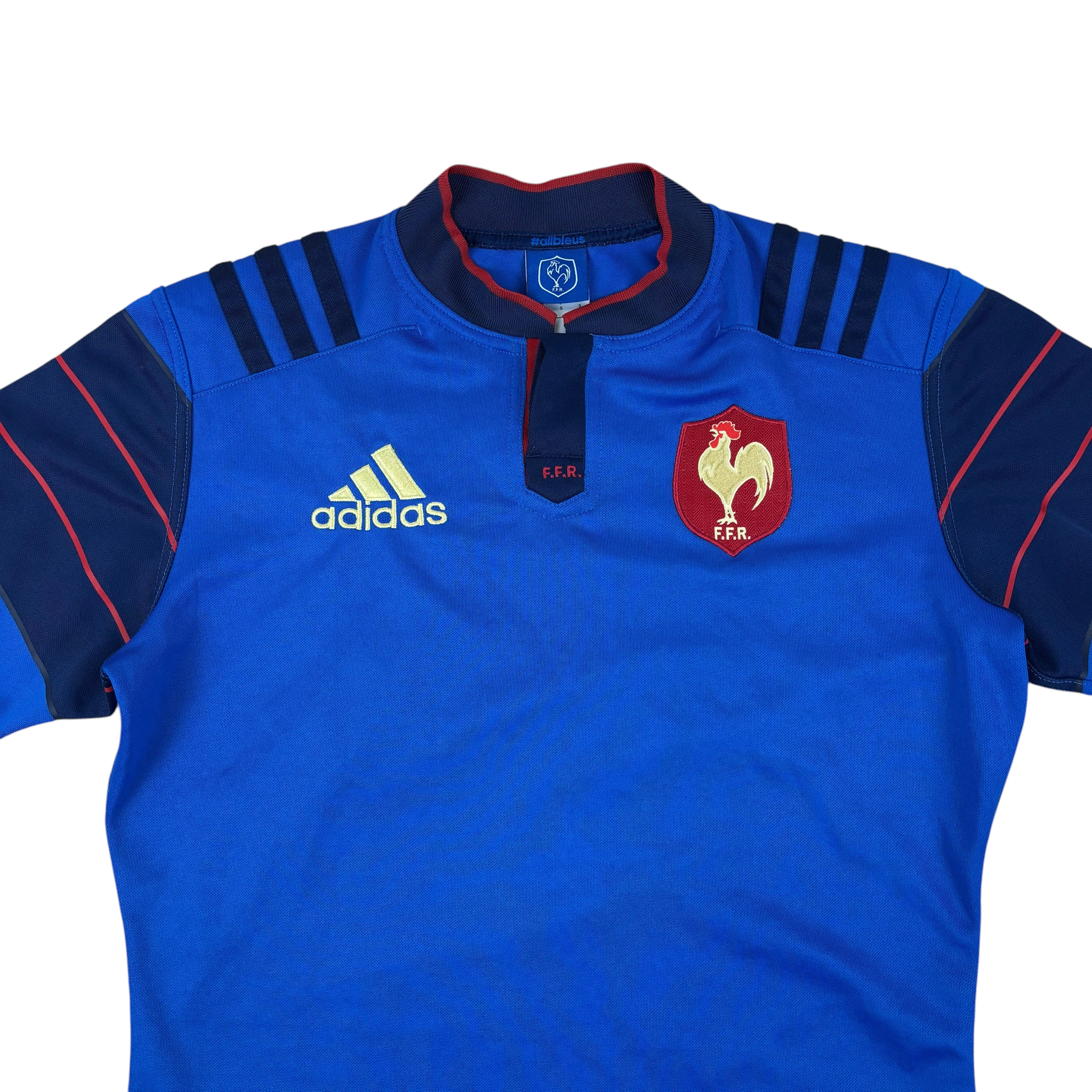 Adidas France Rugby FFR 2014/15 Home Jersey (S)