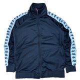 Kappa Black Logo-Tape Track Jacket (S)