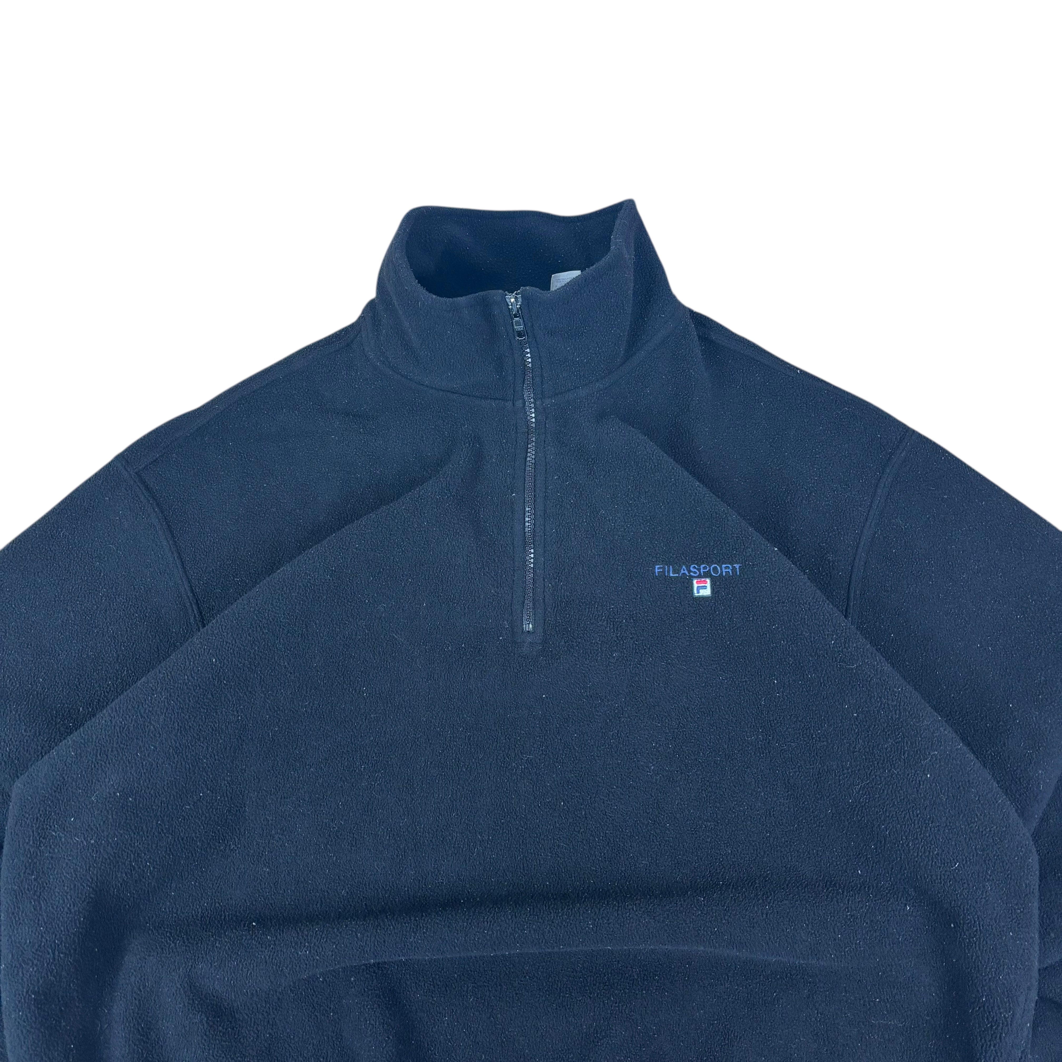 FILA Sport Black Q-Zip Fleece (XL)