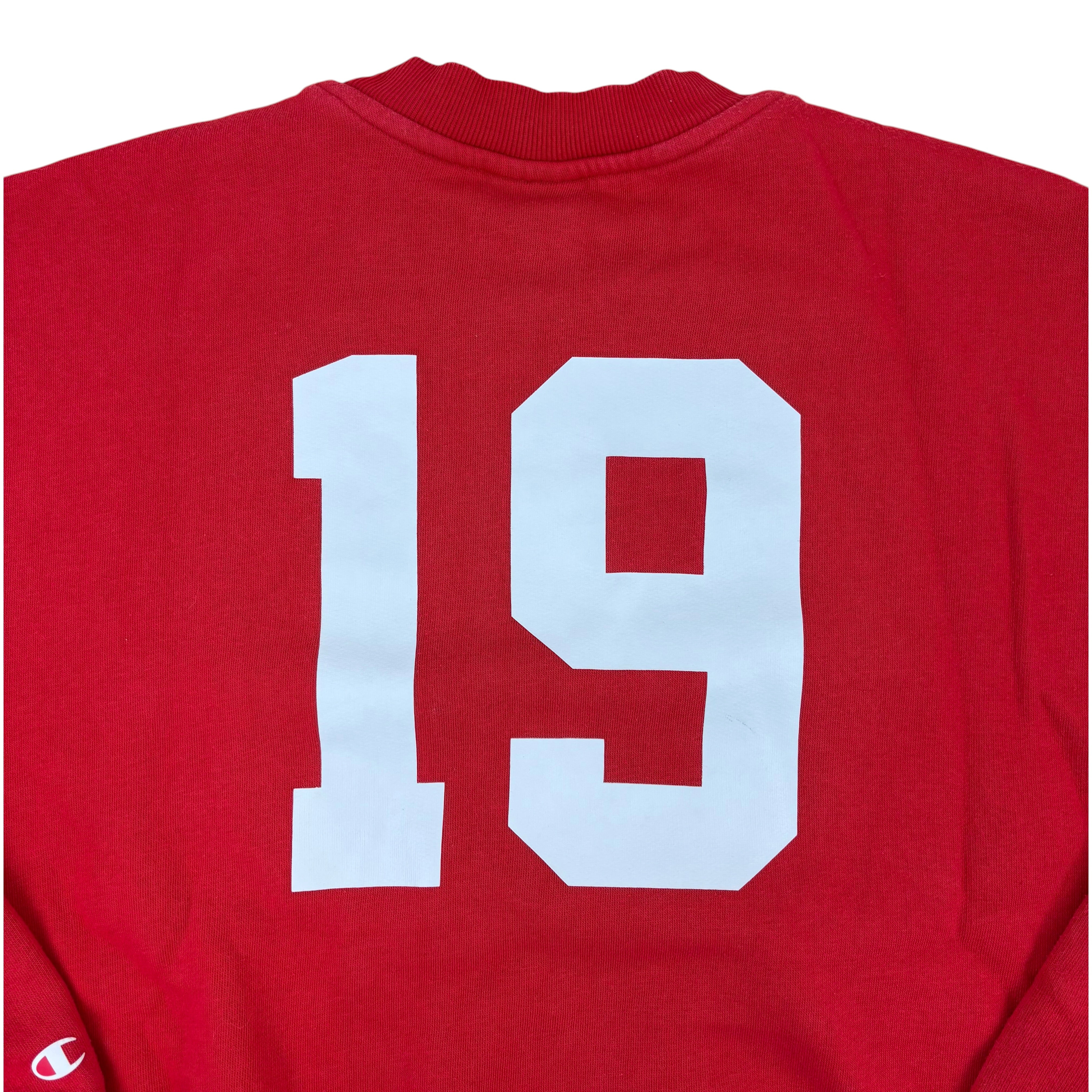 Champion Myla Love Basketball Red Cropped Sweater (Women’s S)