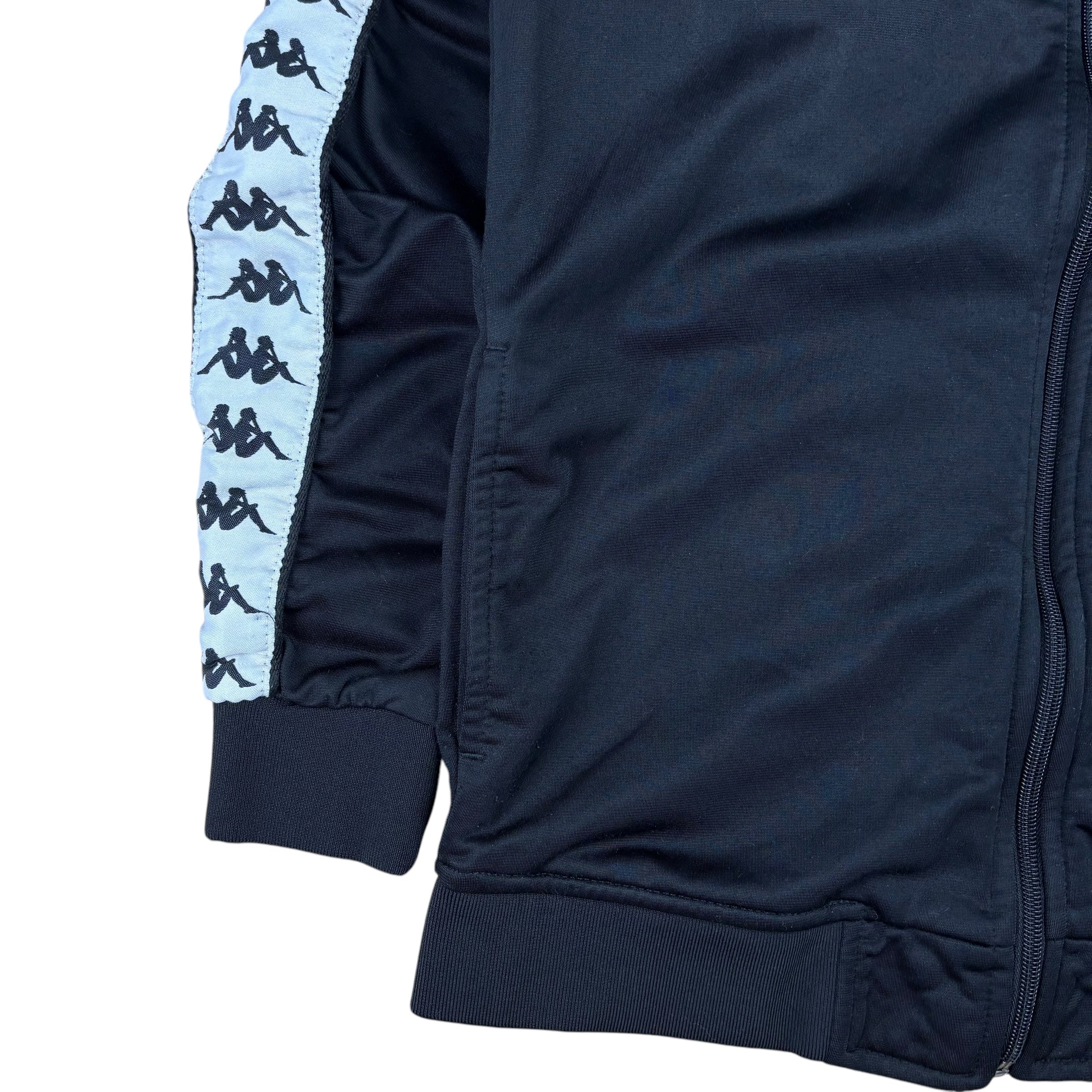 Kappa Black Logo-Tape Track Jacket (S)