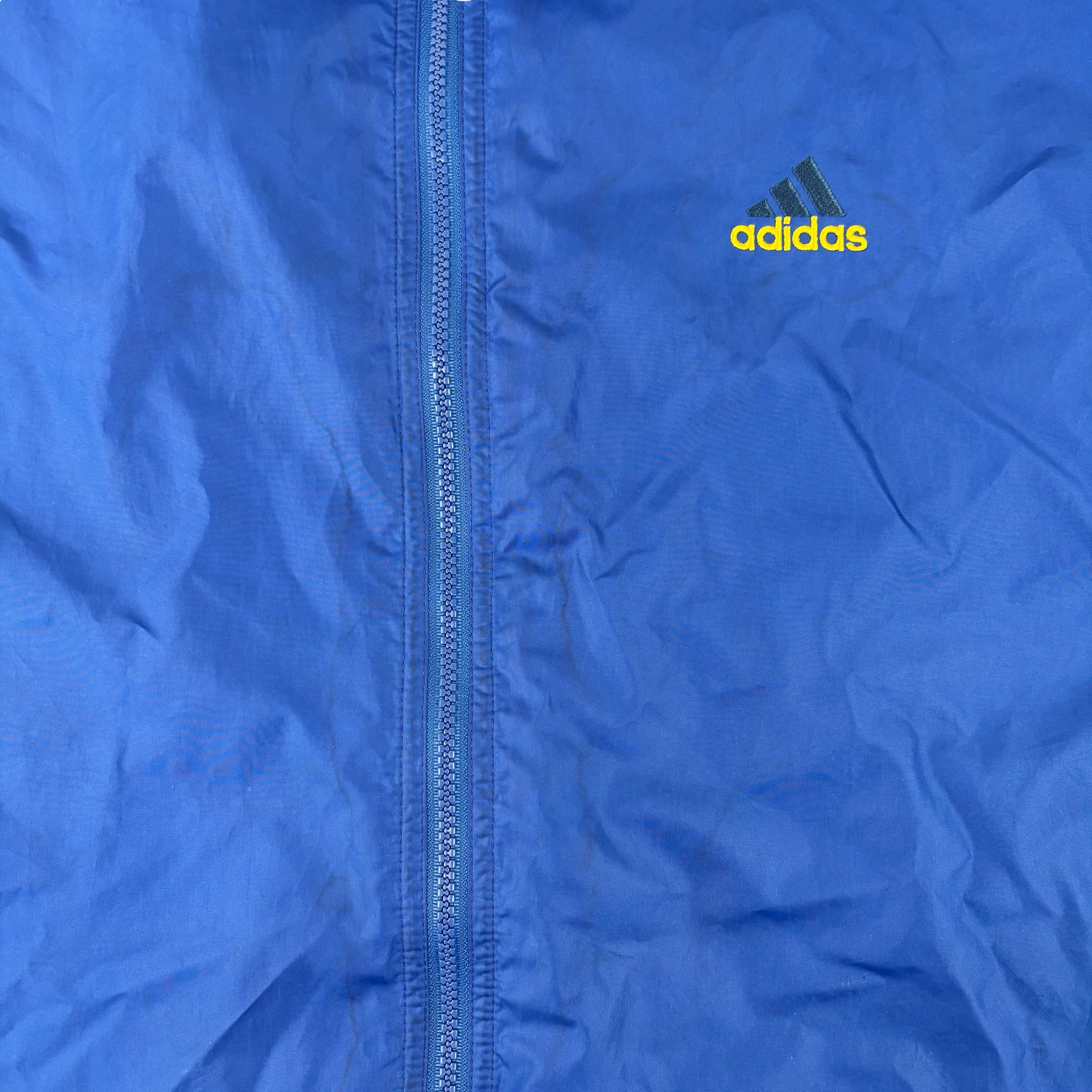 Adidas 1990s Blue Windbreaker (M)