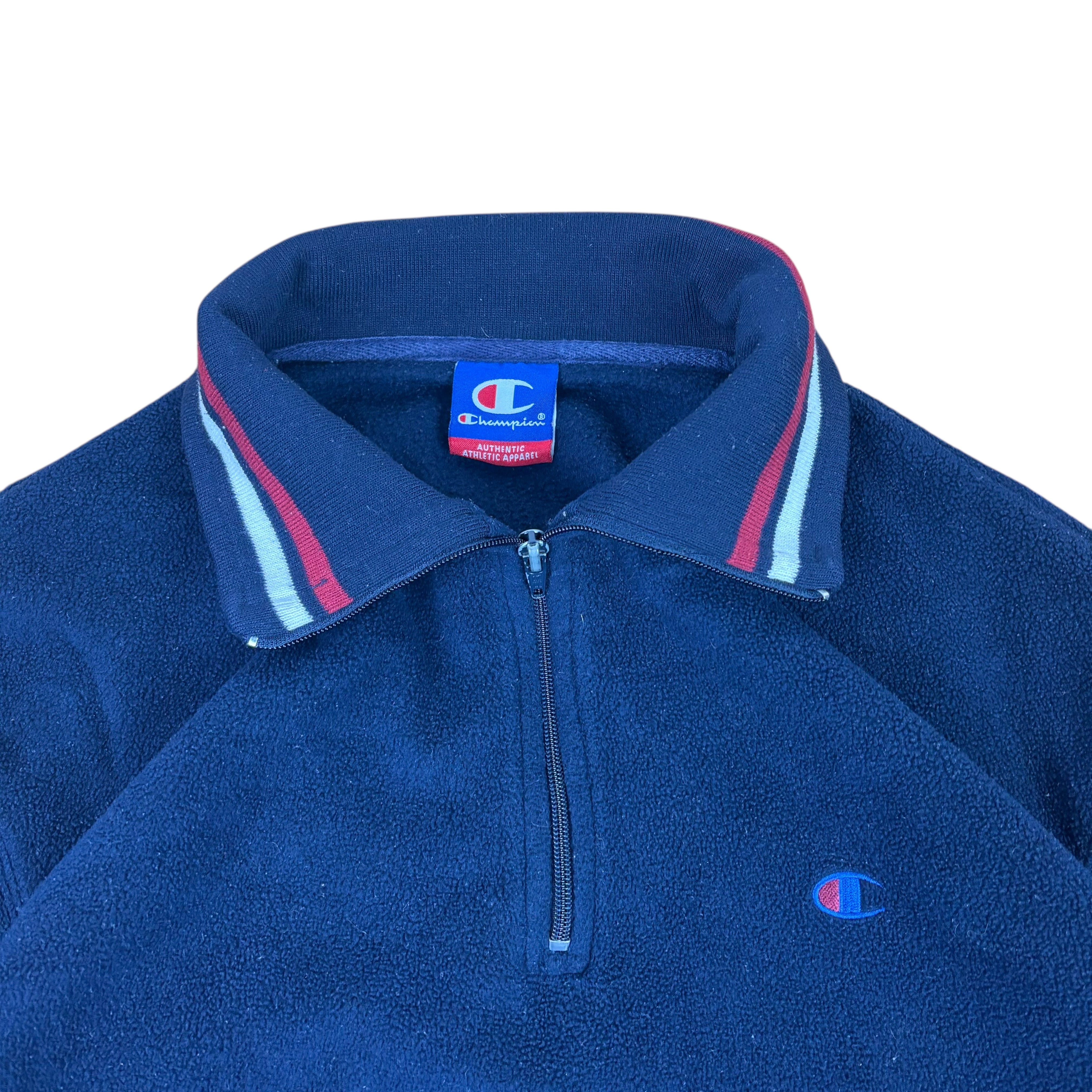 Champion Navy Q-Zip Fleece (M)