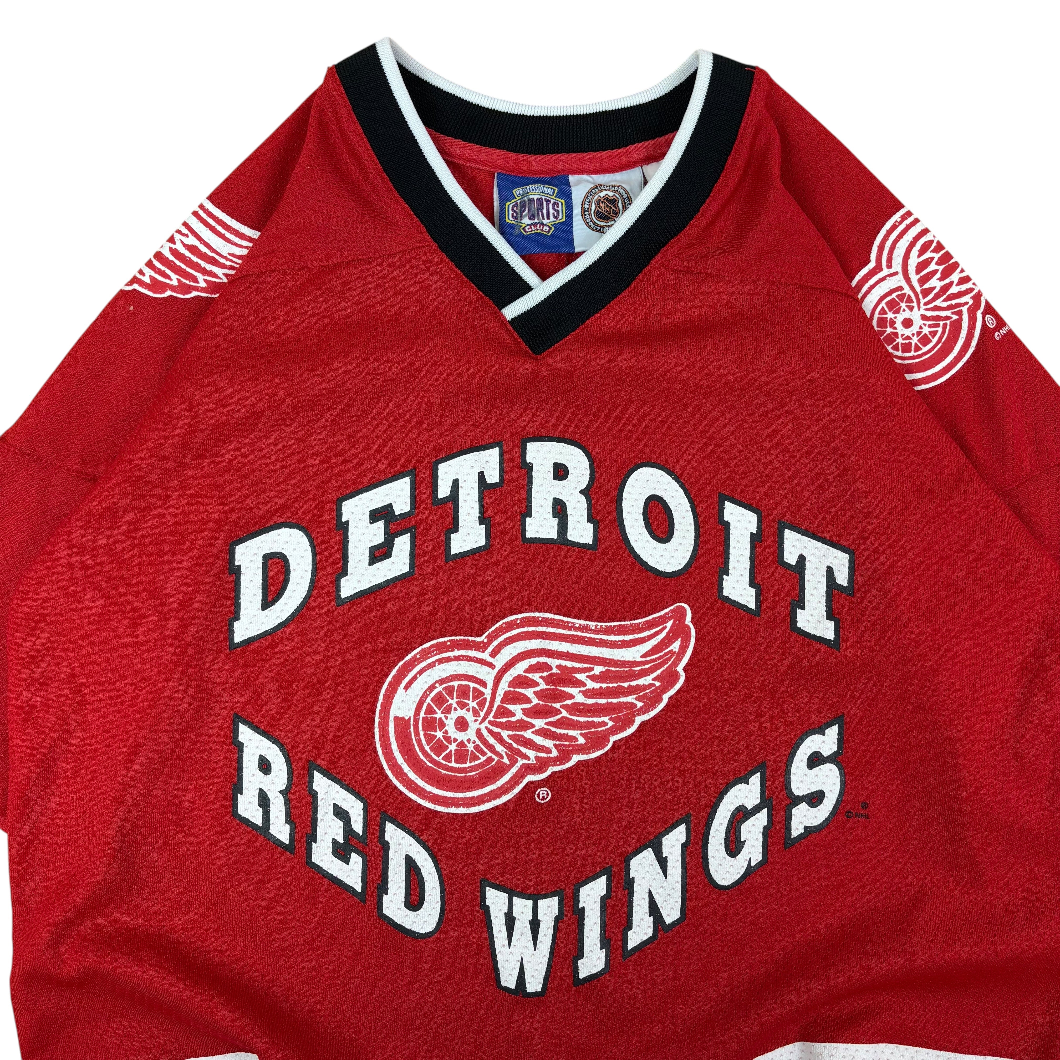 NHL Detroit Red Wings Y2K Reworked Cropped Jersey (Women’s M)