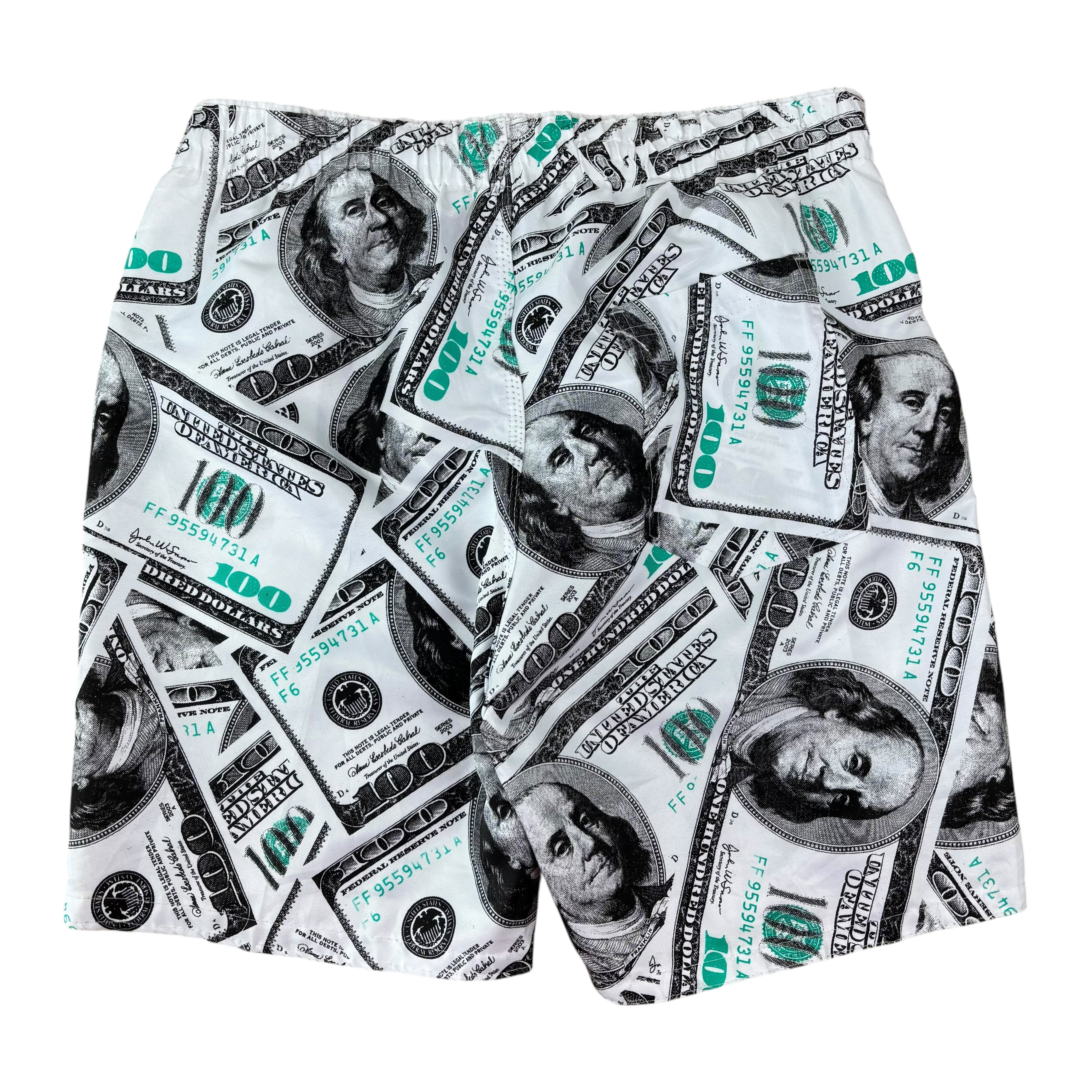Dollar Bill Graphic Shorts (L)