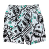 Dollar Bill Graphic Shorts (L)