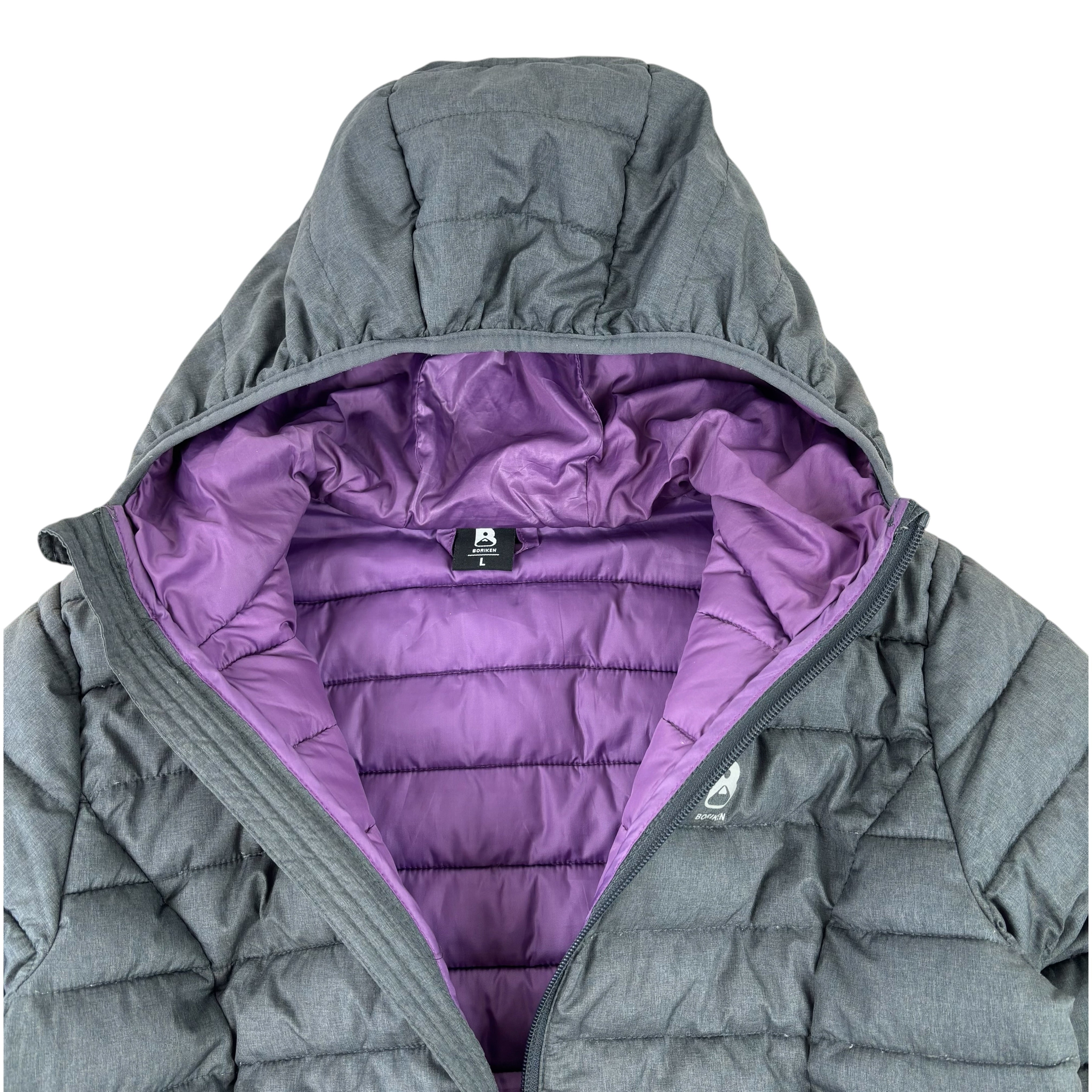 Boriken Grey Technical Quilted Jacket (Women’s L)