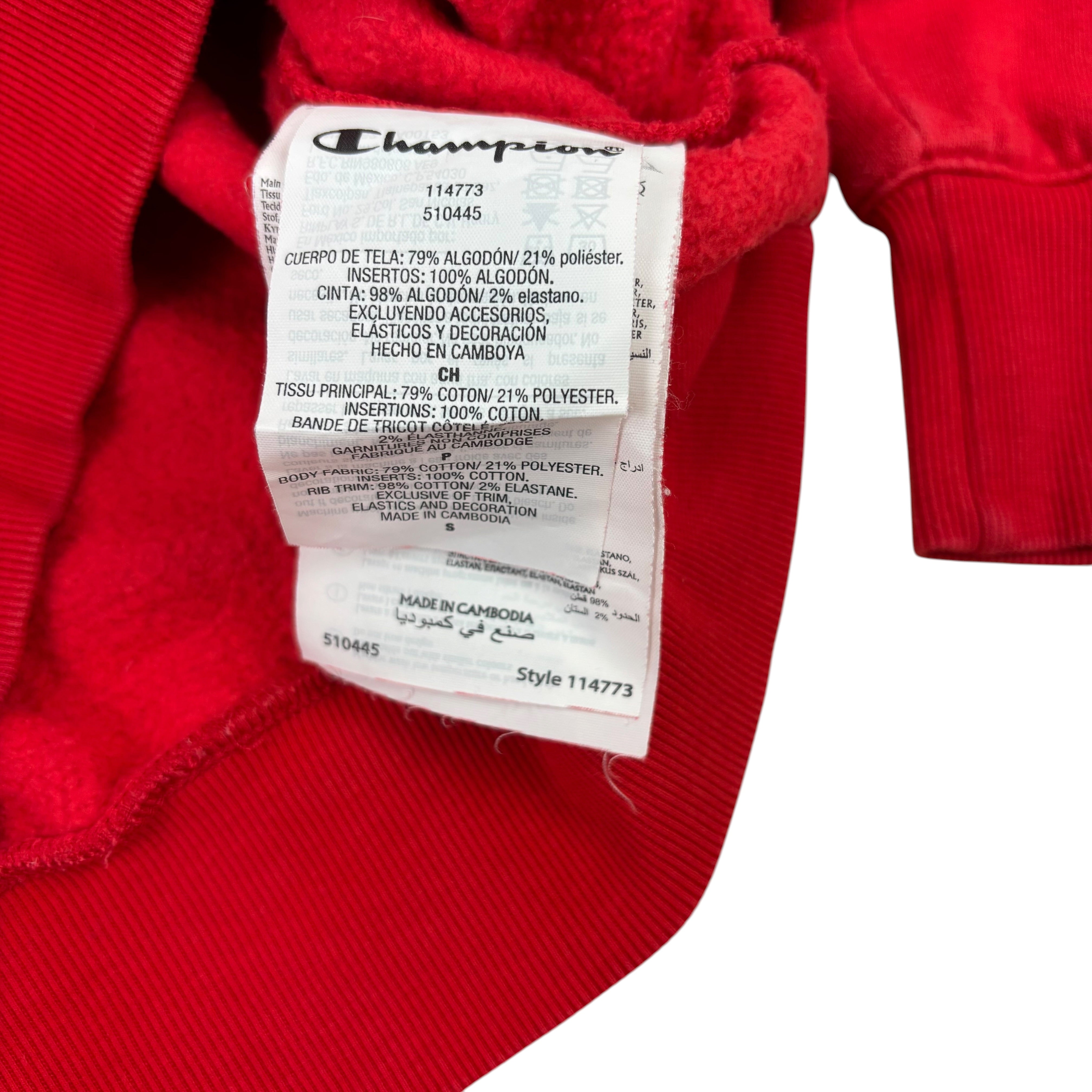 Champion Myla Love Basketball Red Cropped Sweater (Women’s S)