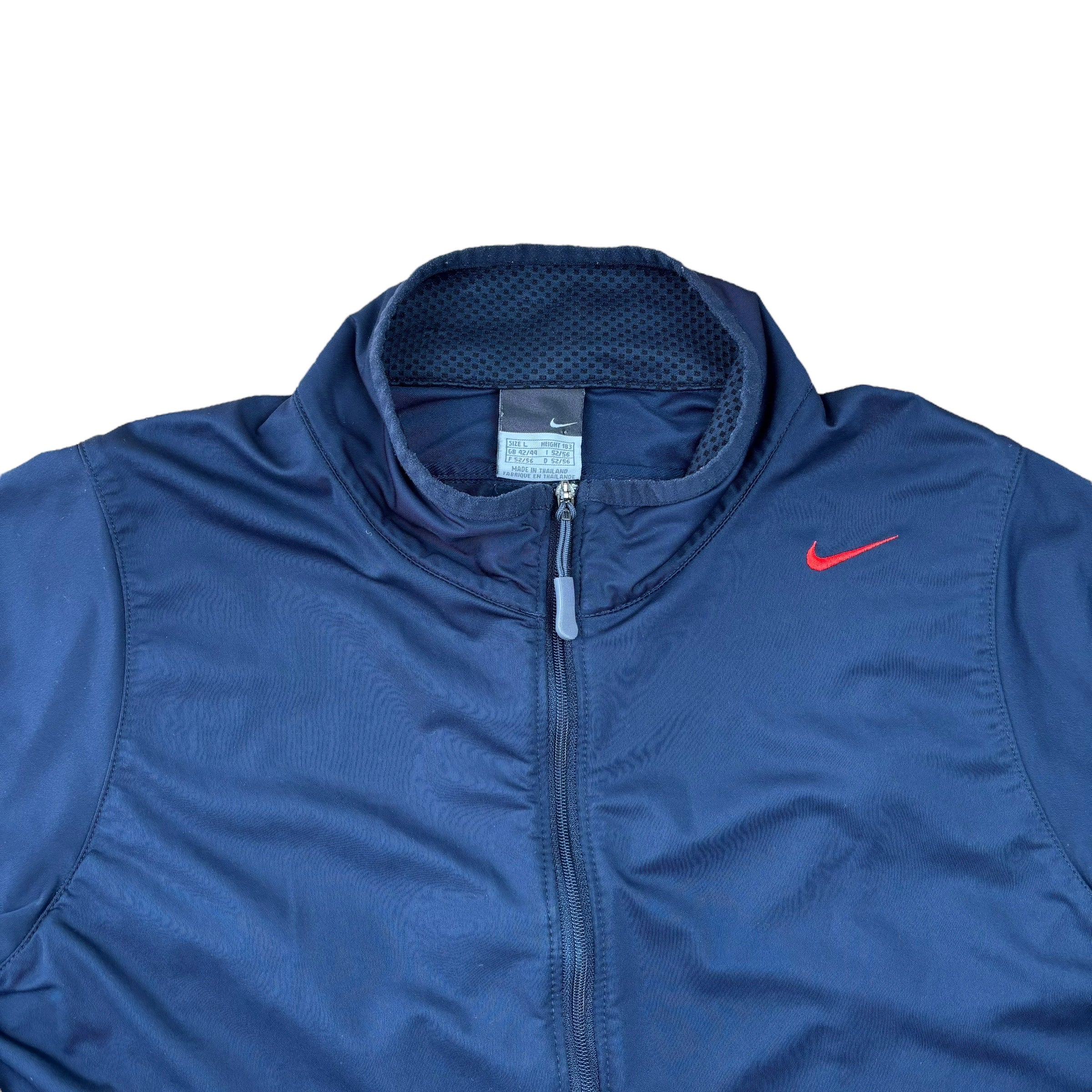Nike Navy Y2K Logo Track Jacket (L)