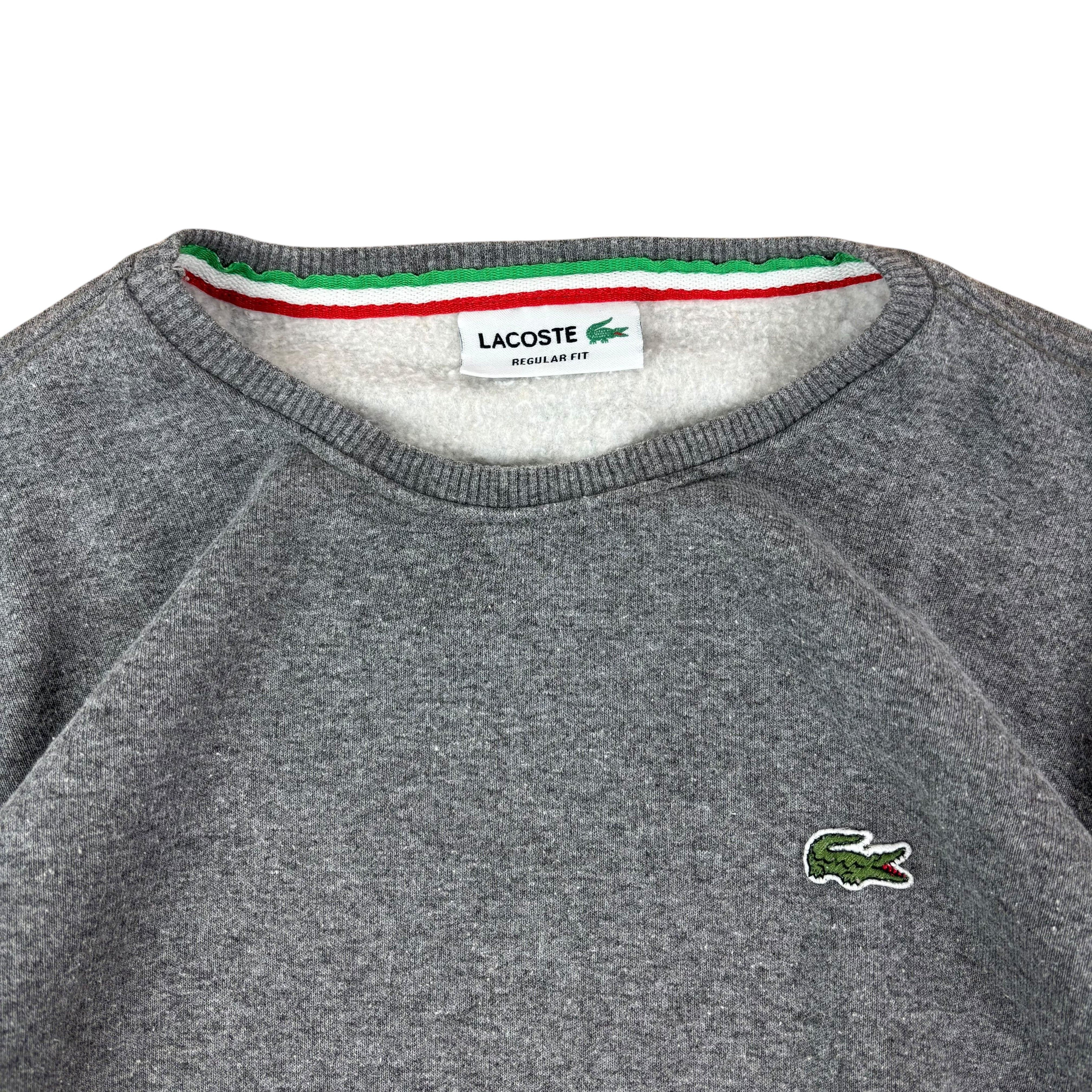 Lacoste Y2K Grey Logo Sweater (Women’s M)