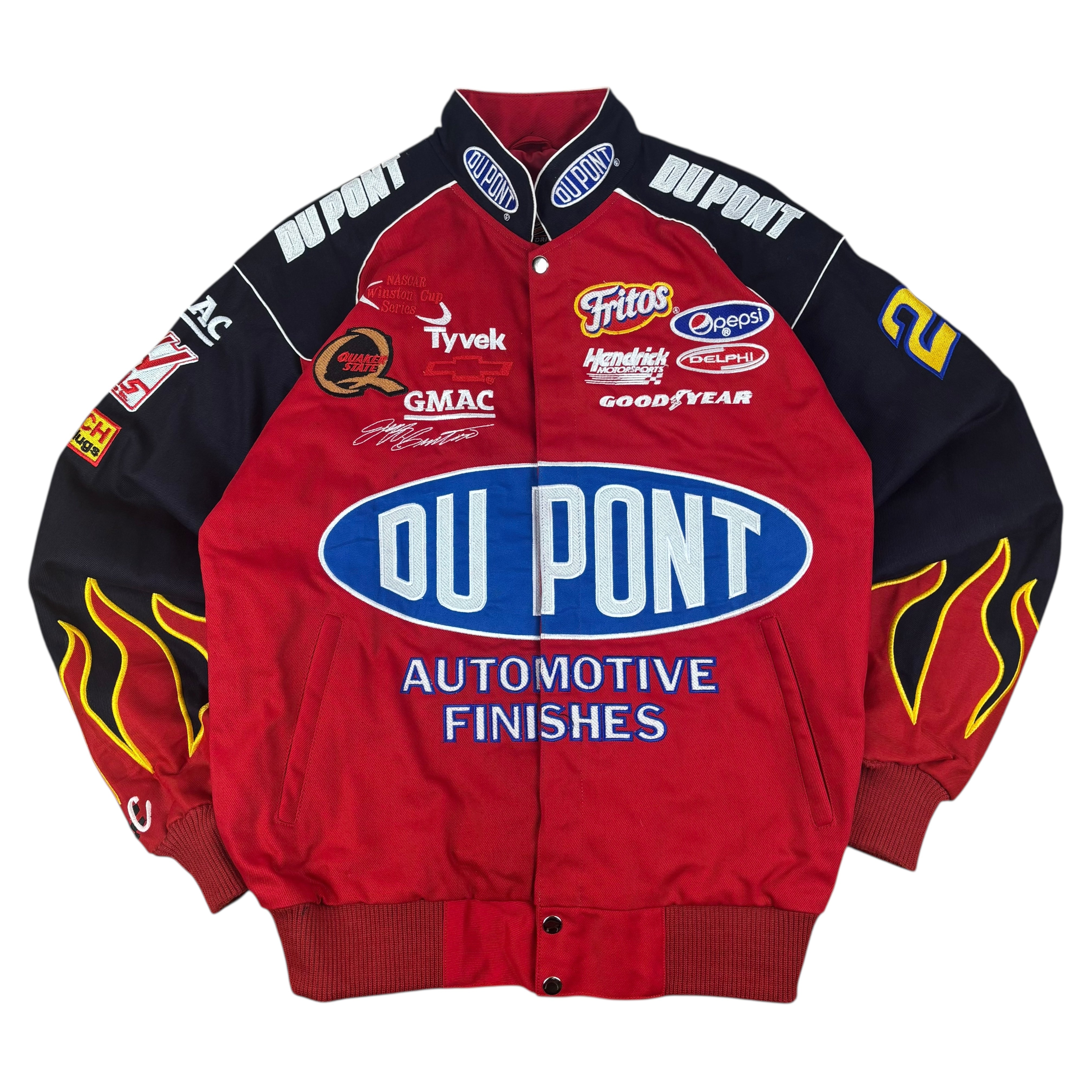 Chase Authentics DuPont Jeff Gordon NASCAR Racing Jacket (L)