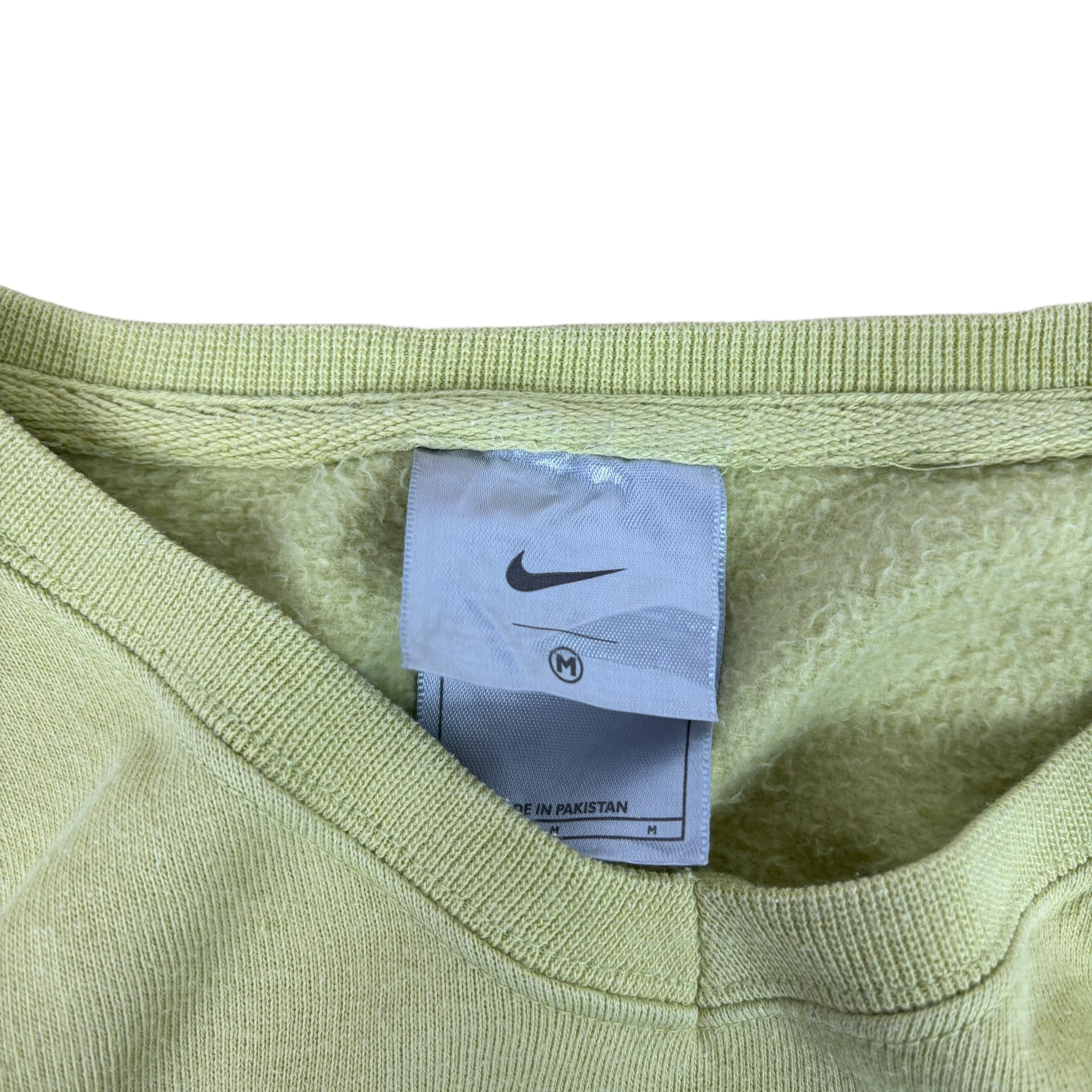 Nike Y2K Lime Green Spell-Out Sweater (Women’s M)