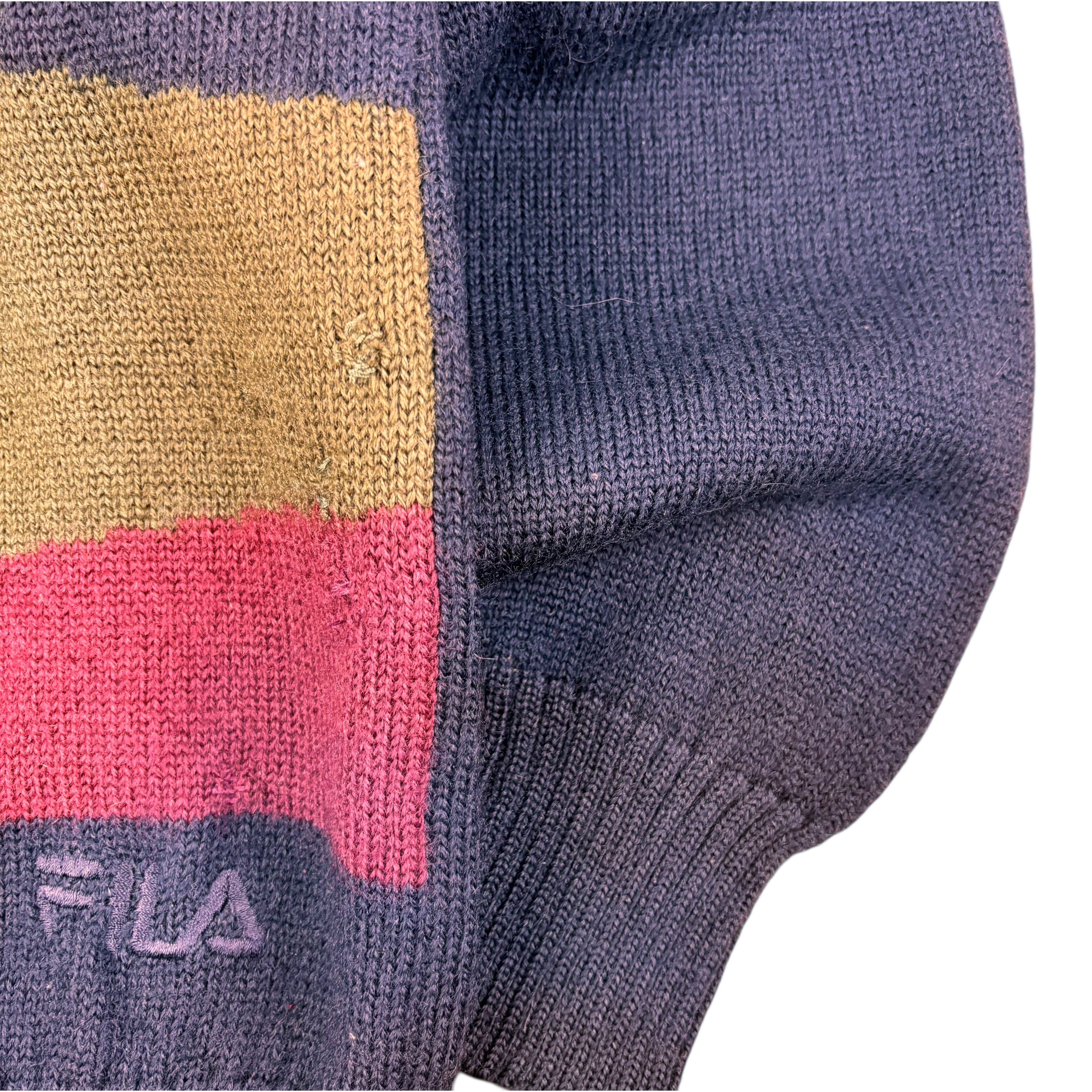 FILA 80s Golf Scene Knitted Sweater (M)