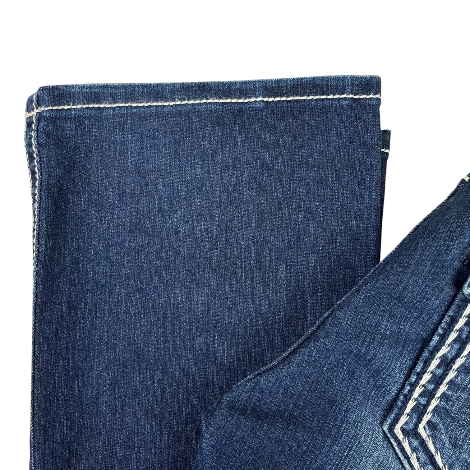 MissMe Y2K Distressed Boot-Cut Jeans (29”)