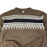 Malharia Vintage Brown Knitted Sweater (L)
