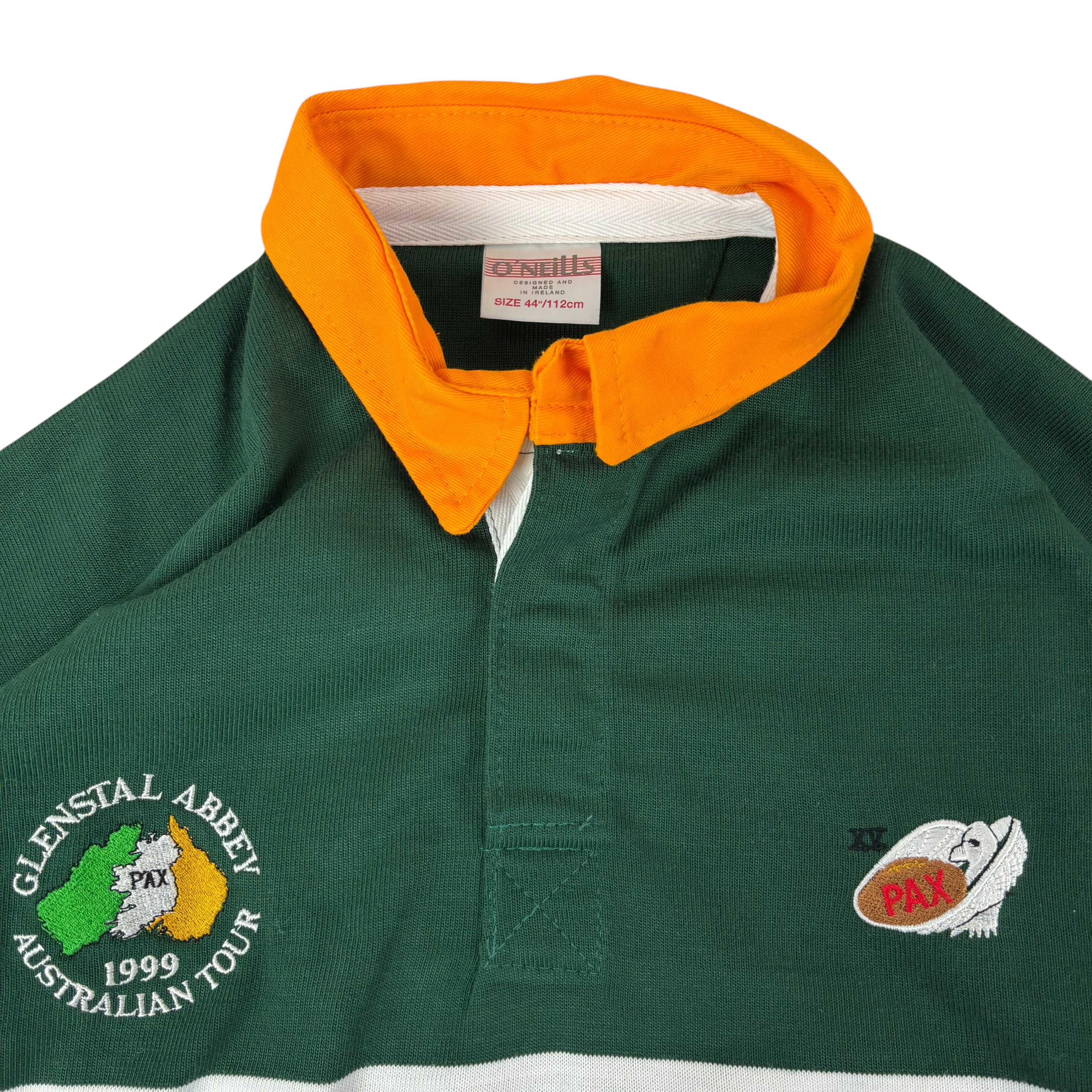 2x O’Neills Glenstal Abbey 1999 Australian Tour No.2 & No.7 LS Jerseys (XL)