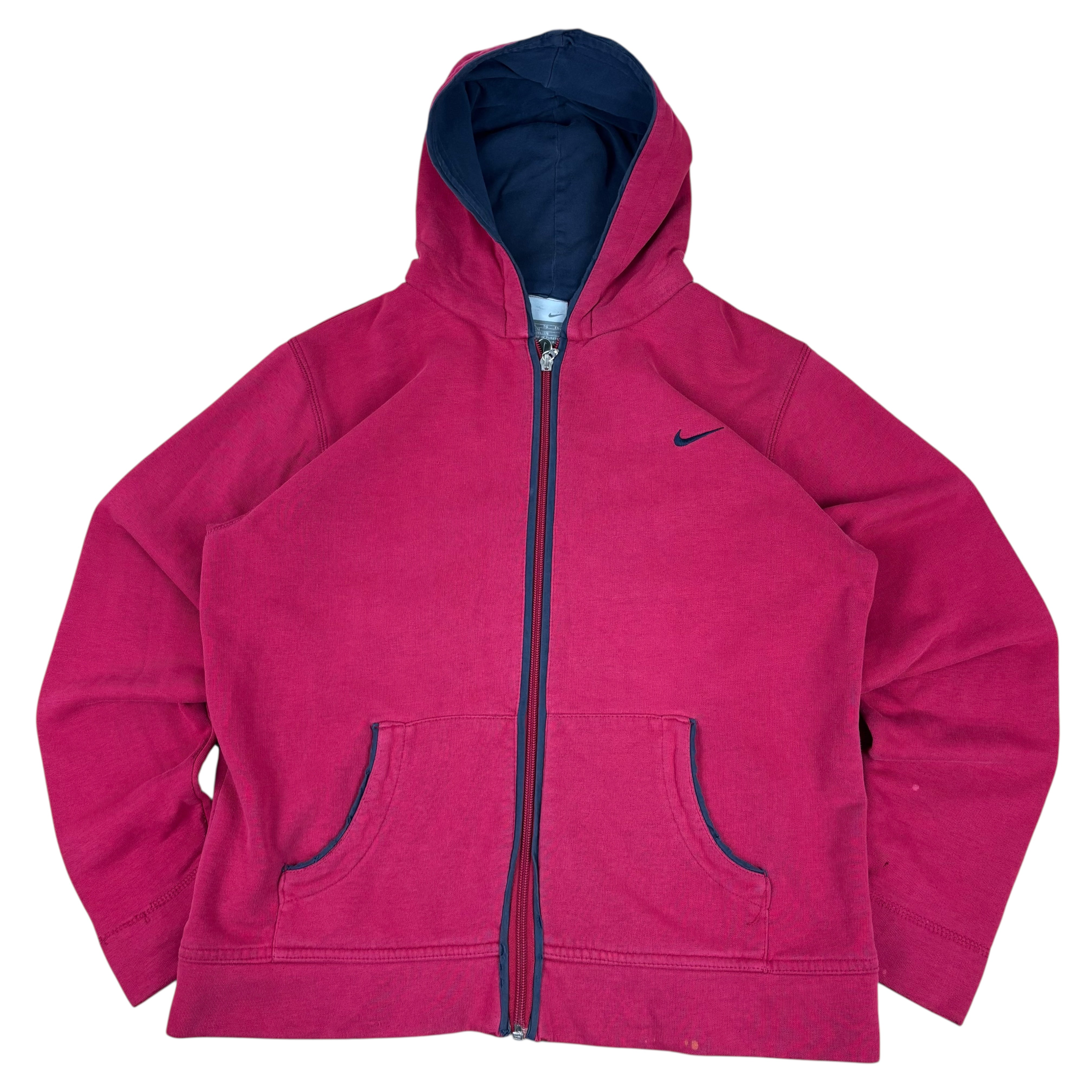 Nike Pink Y2K Zip Logo Hoodie (Women’s S)