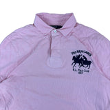 Polo Ralph Lauren 90s Pink Big Pony LS Polo Shirt (L)