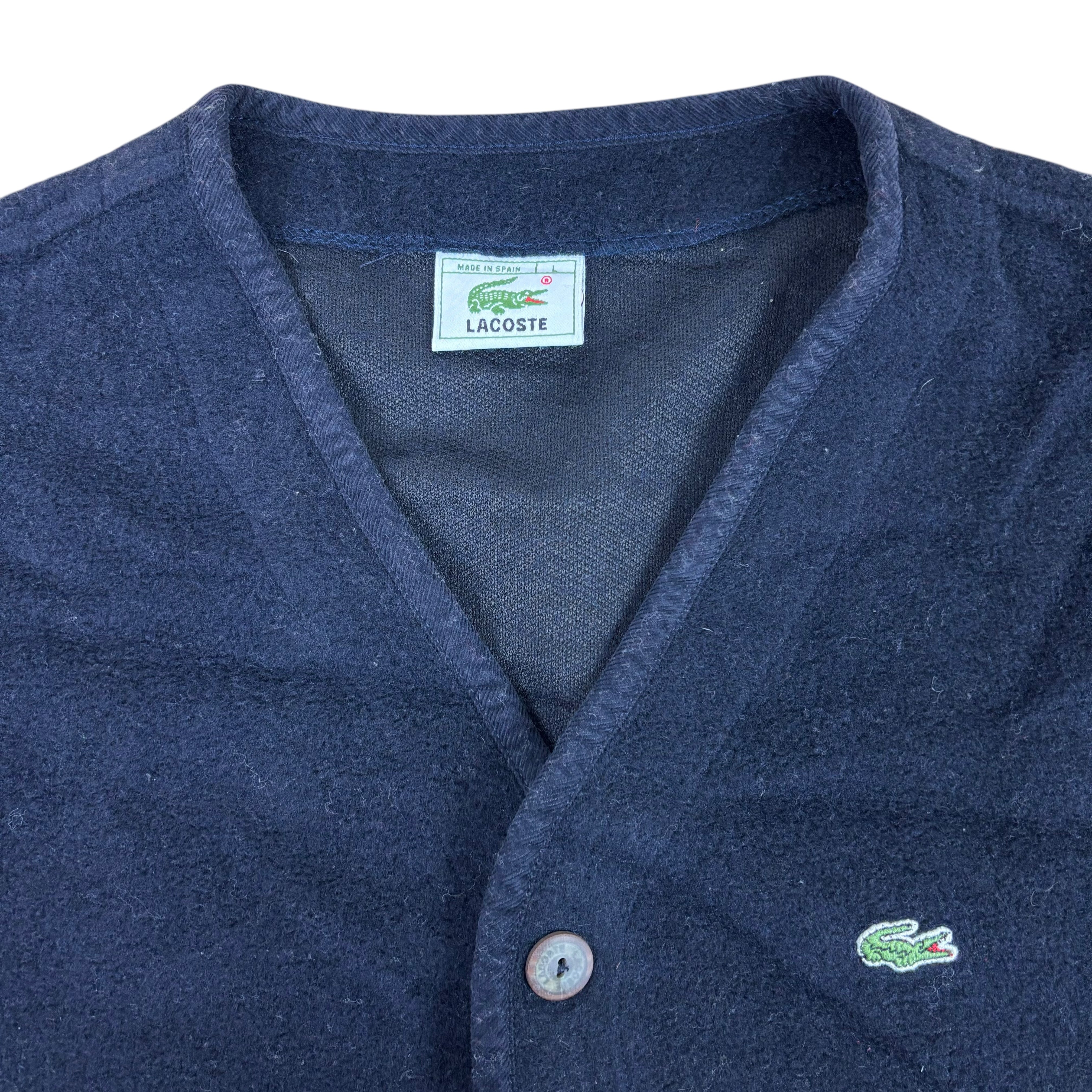 Lacoste 90s Navy Fleece Gilet (Women’s L)