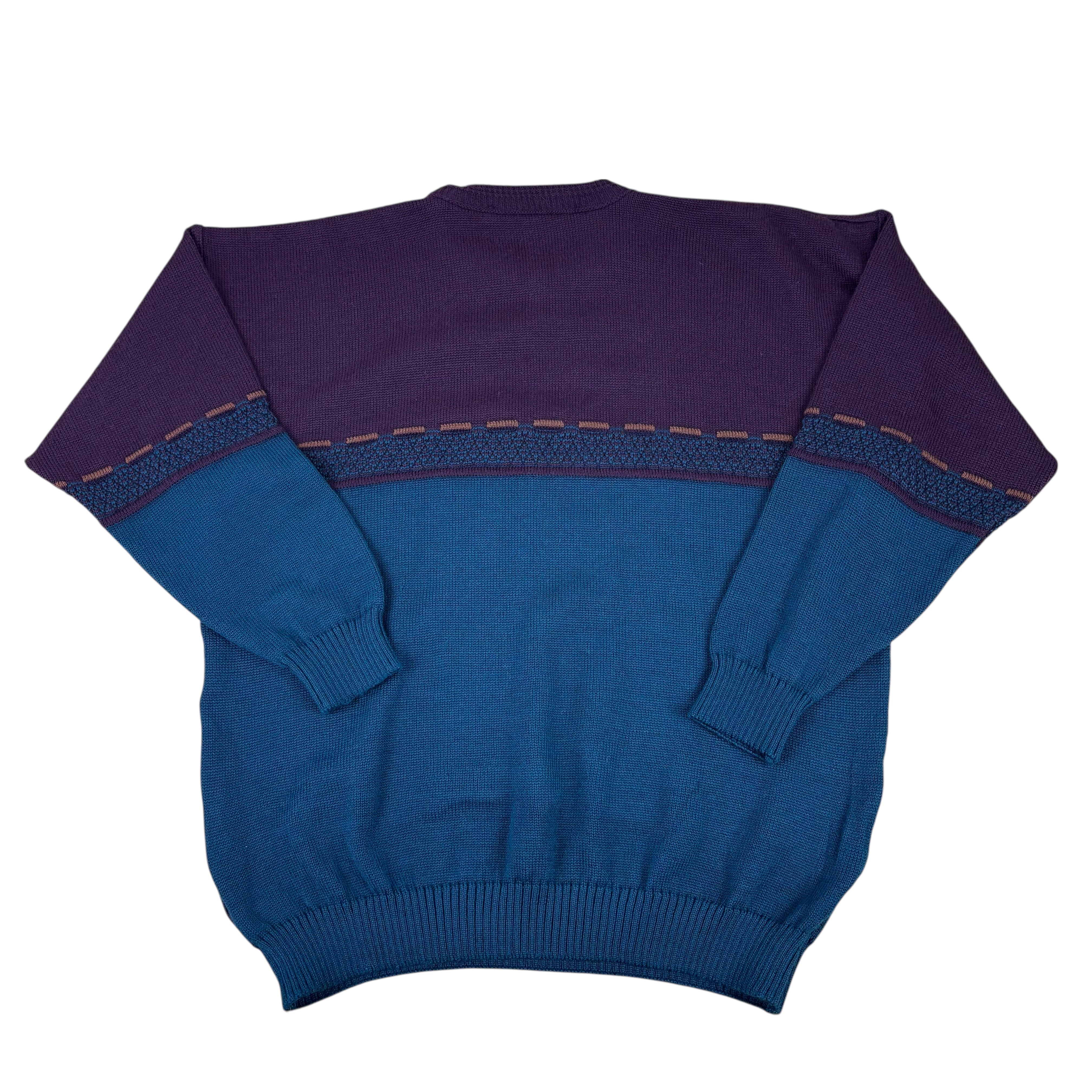 Le Tricot Marine Vintage Made in Ireland Knitted Fisherman Sweater (M)