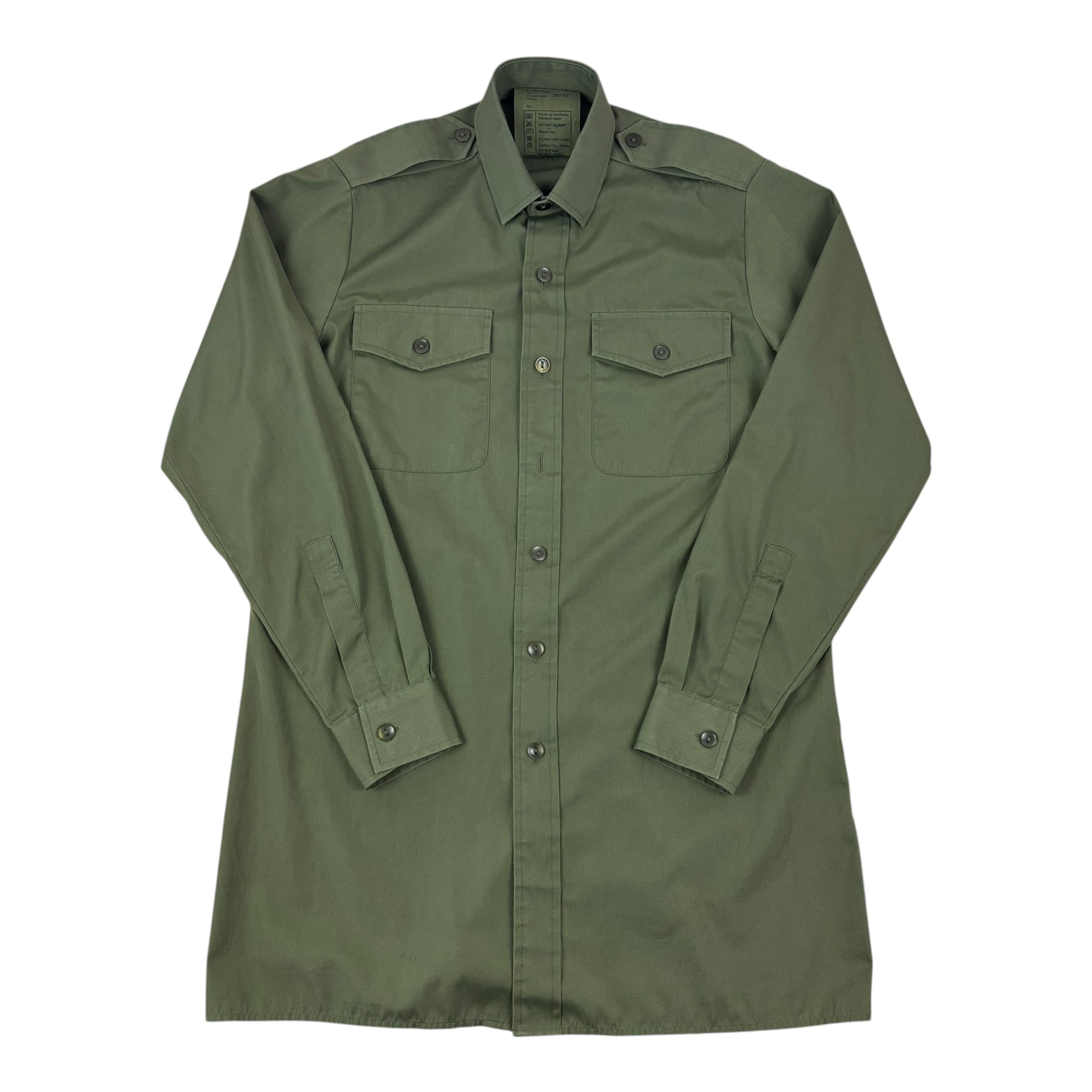 British Army 1999 Olive LS General Service Shirt (M)