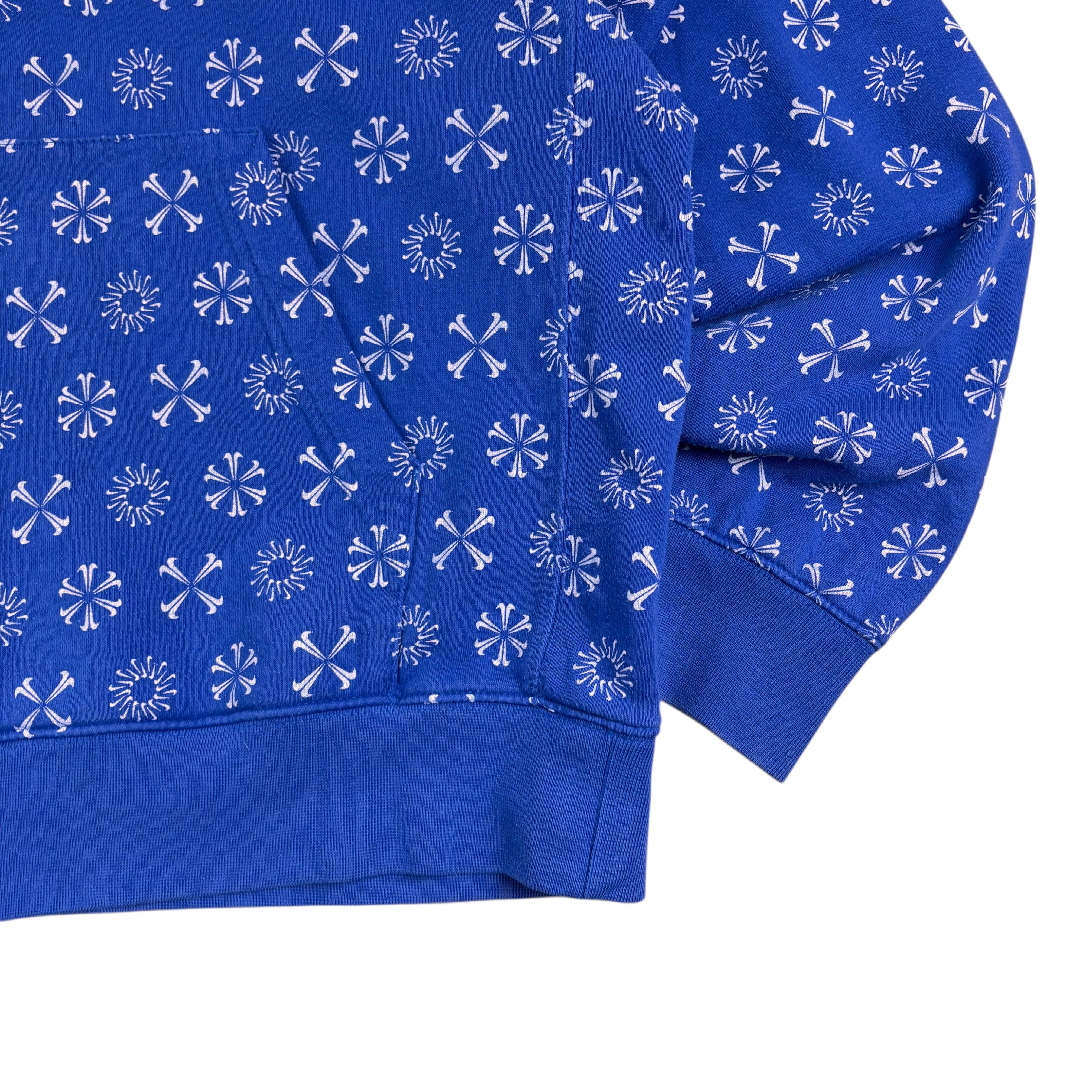 Nike Blue All Over Print Hoodie (M)